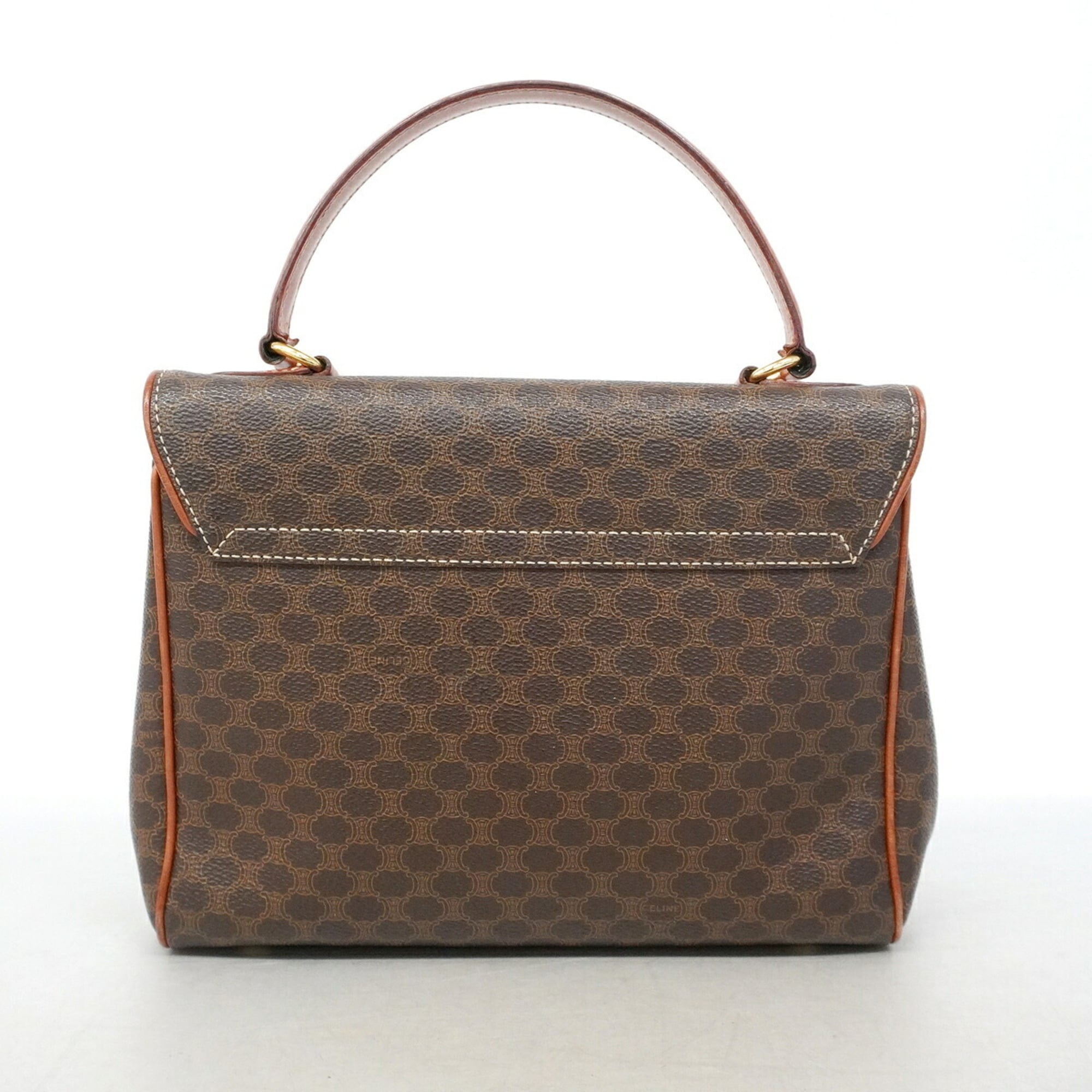 Celine Brown Pvc Handbag (Pre-Owned)