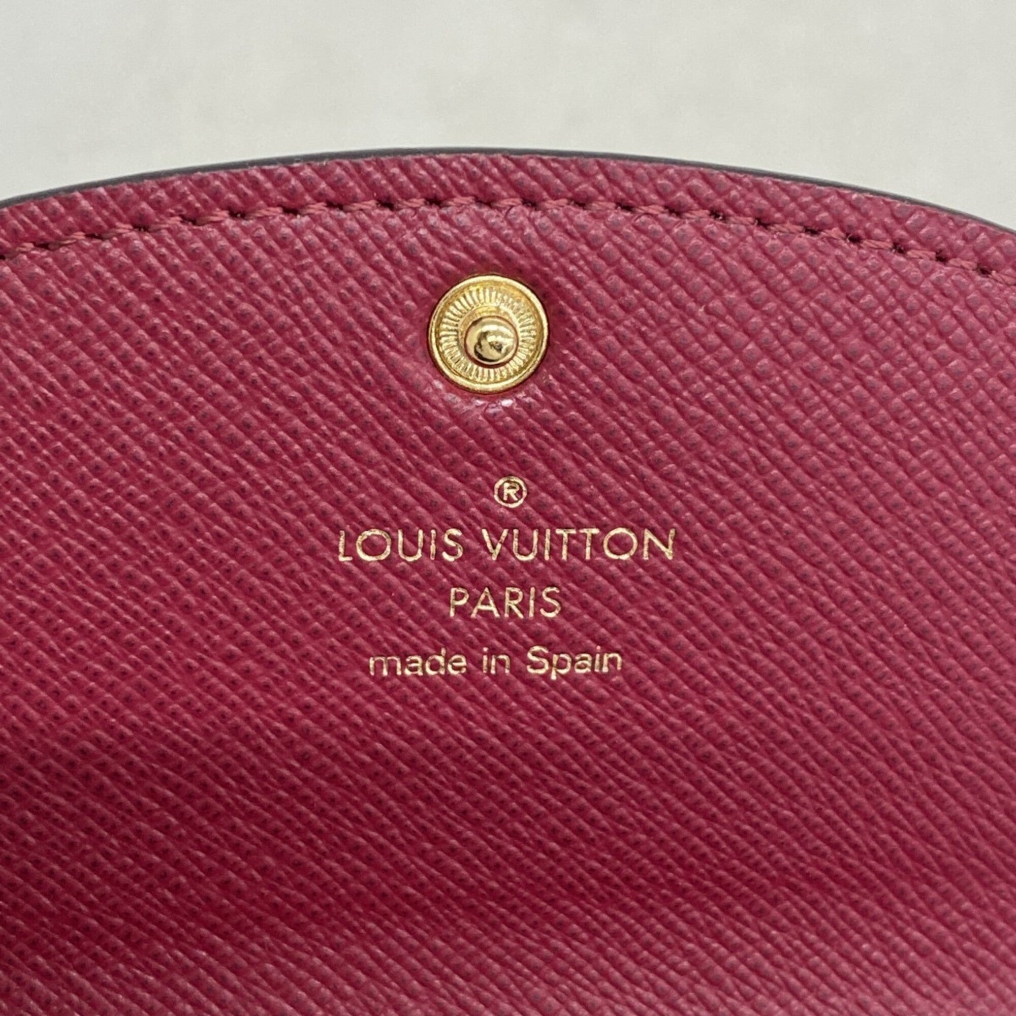 Louis Vuitton Brown Fuchsia Coin Purse/Coin Case (Pre-Owned)