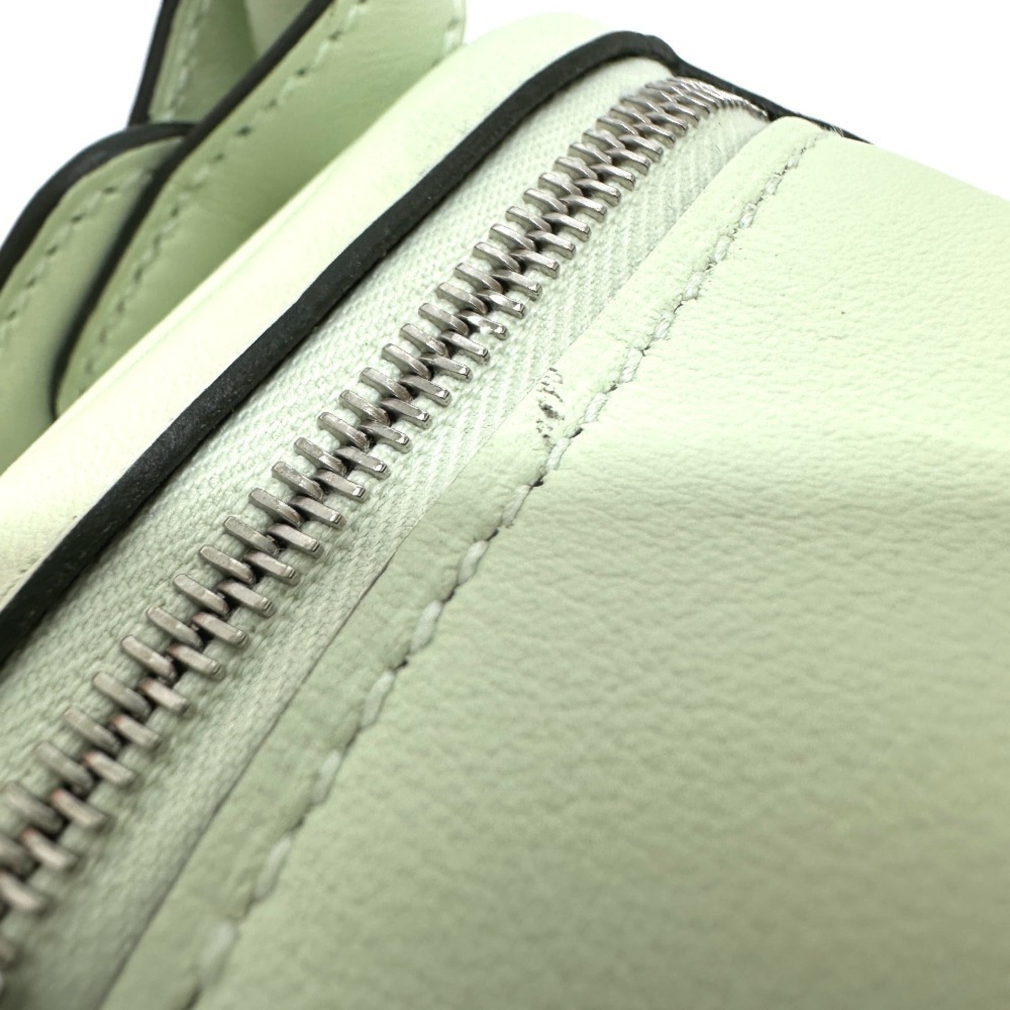 Hermes Light Green Swift Leather Handbag Shoulder Bag (Pre-Owned)
