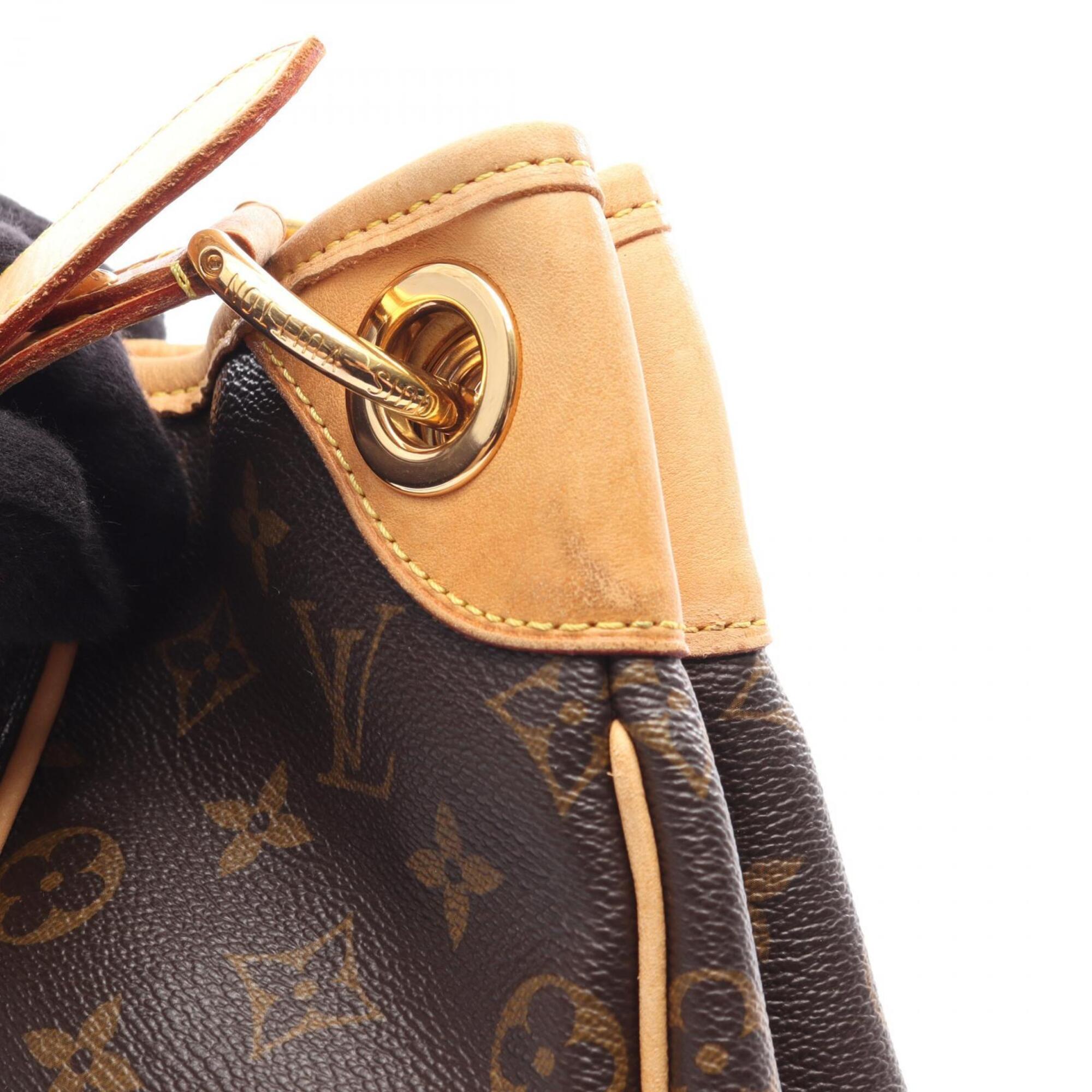 Louis Vuitton Brown Coated Canvas Pvc Monogram Leather Handbag Shoulder Bag (Pre-Owned)