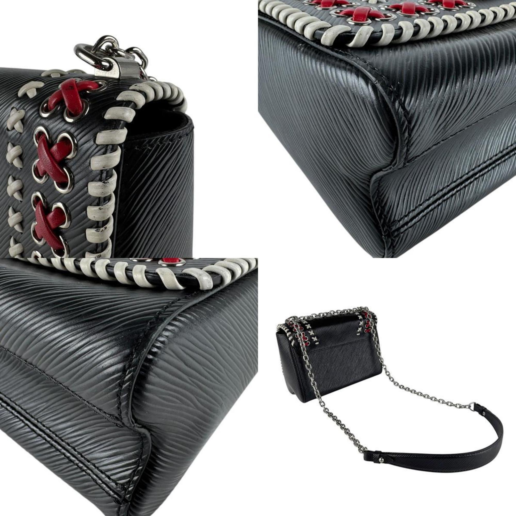 Louis Vuitton Black Off-White Red Color Epi Leather Shoulder Bag (Pre-Owned)