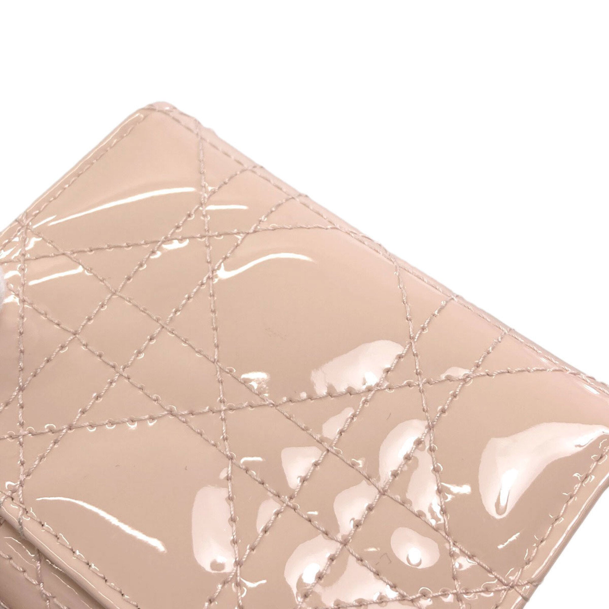Christian Dior Pink Patent Leather Wallet (Bi-Fold) (Pre-Owned)