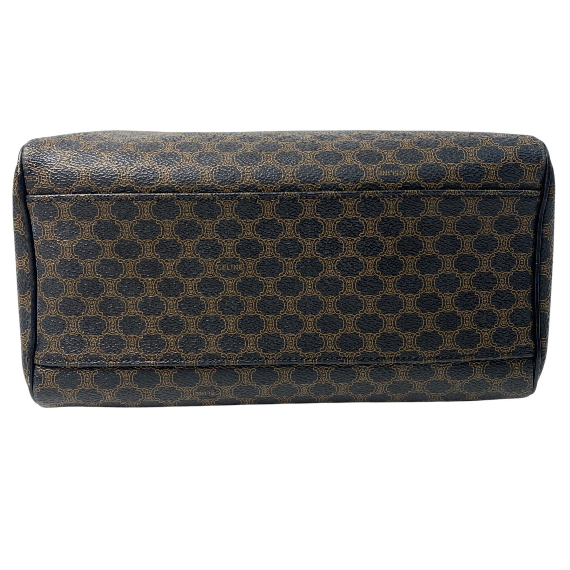 Celine Black Brown Leather Boston Bag (Pre-Owned)
