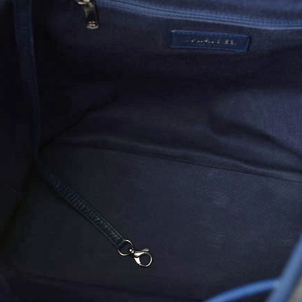 Chanel Cotton Canvas Denim Backpack (Pre-Owned)