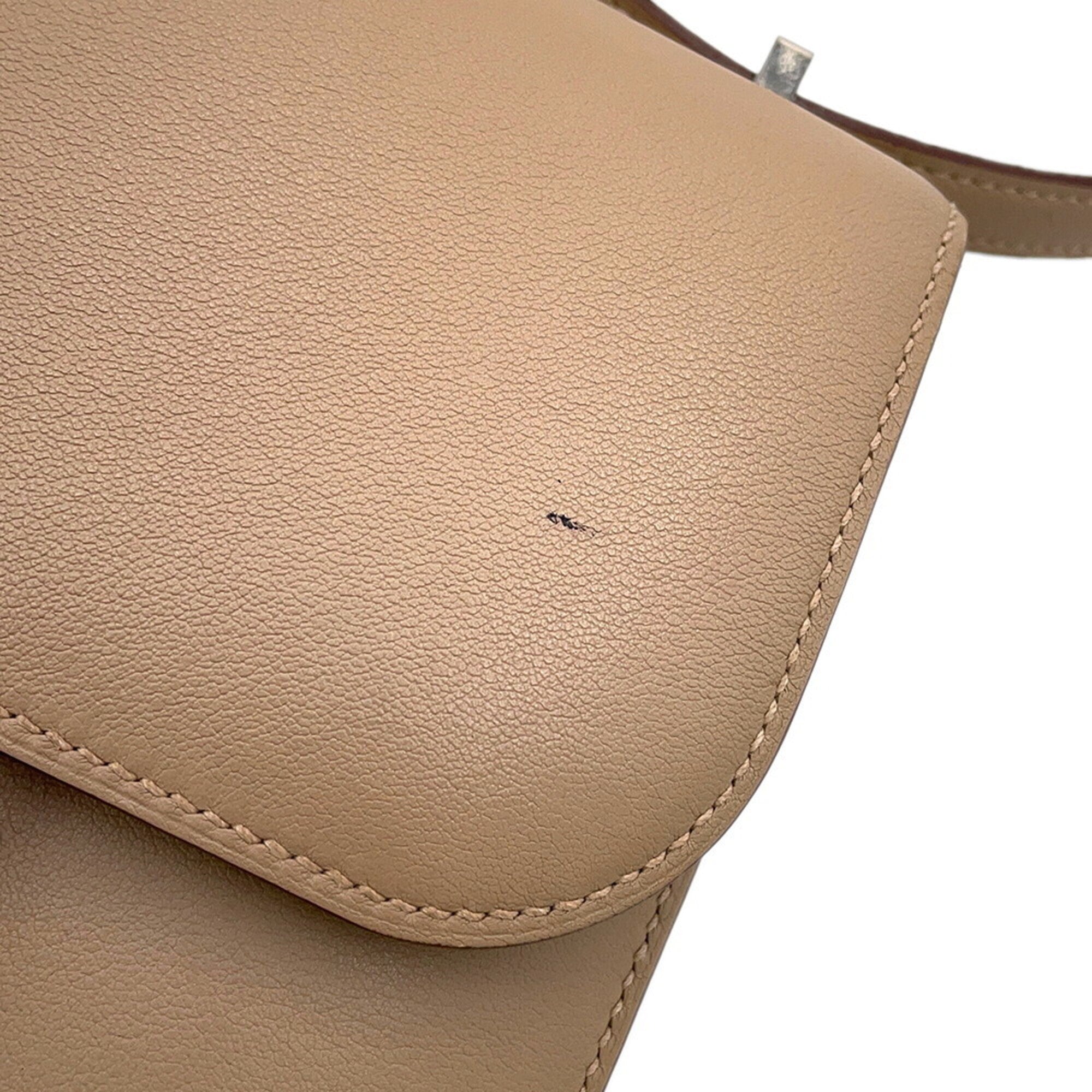 Hermes Argile Swift Leather Shoulder Bag (Pre-Owned)