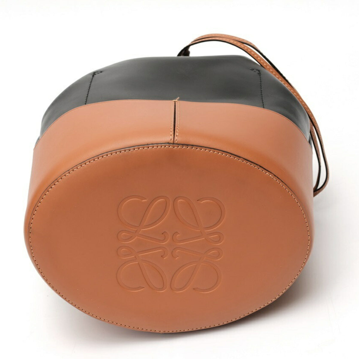 Loewe Black Brown Leather Shoulder Bag (Pre-Owned)