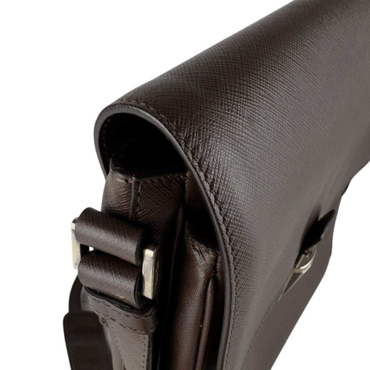 Prada Brown Leather Shoulder Bag (Pre-Owned)