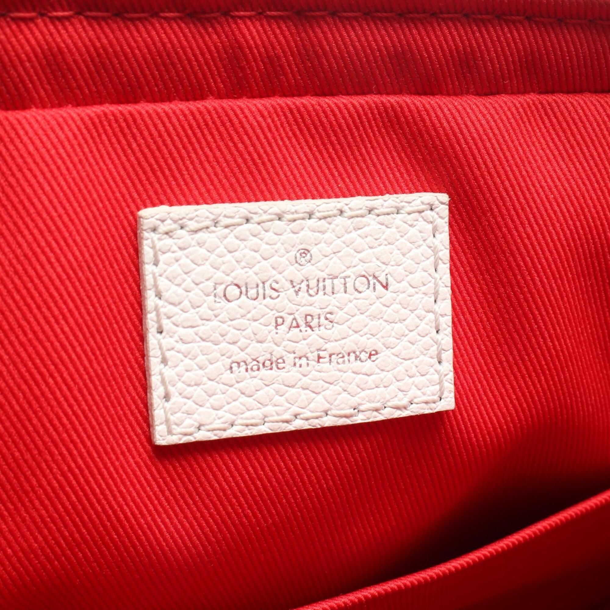 Louis Vuitton Multi-Color White Leather Shoulder Bag (Pre-Owned)