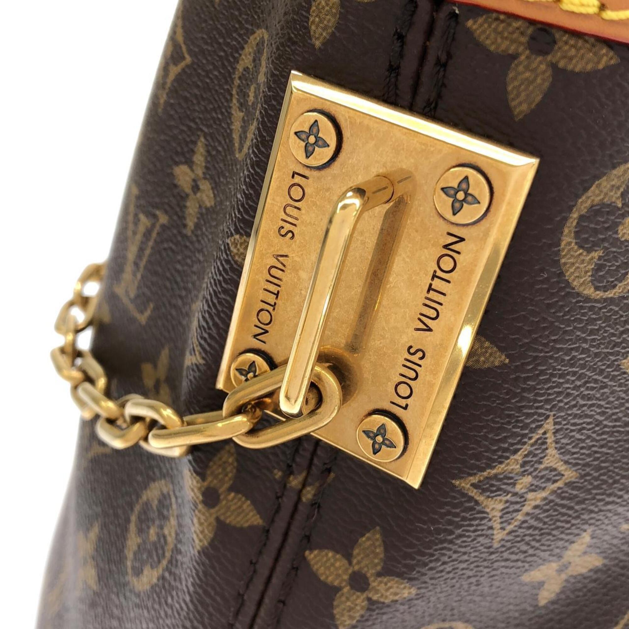 Louis Vuitton Marron Coated Canvas Handbag (Pre-Owned)