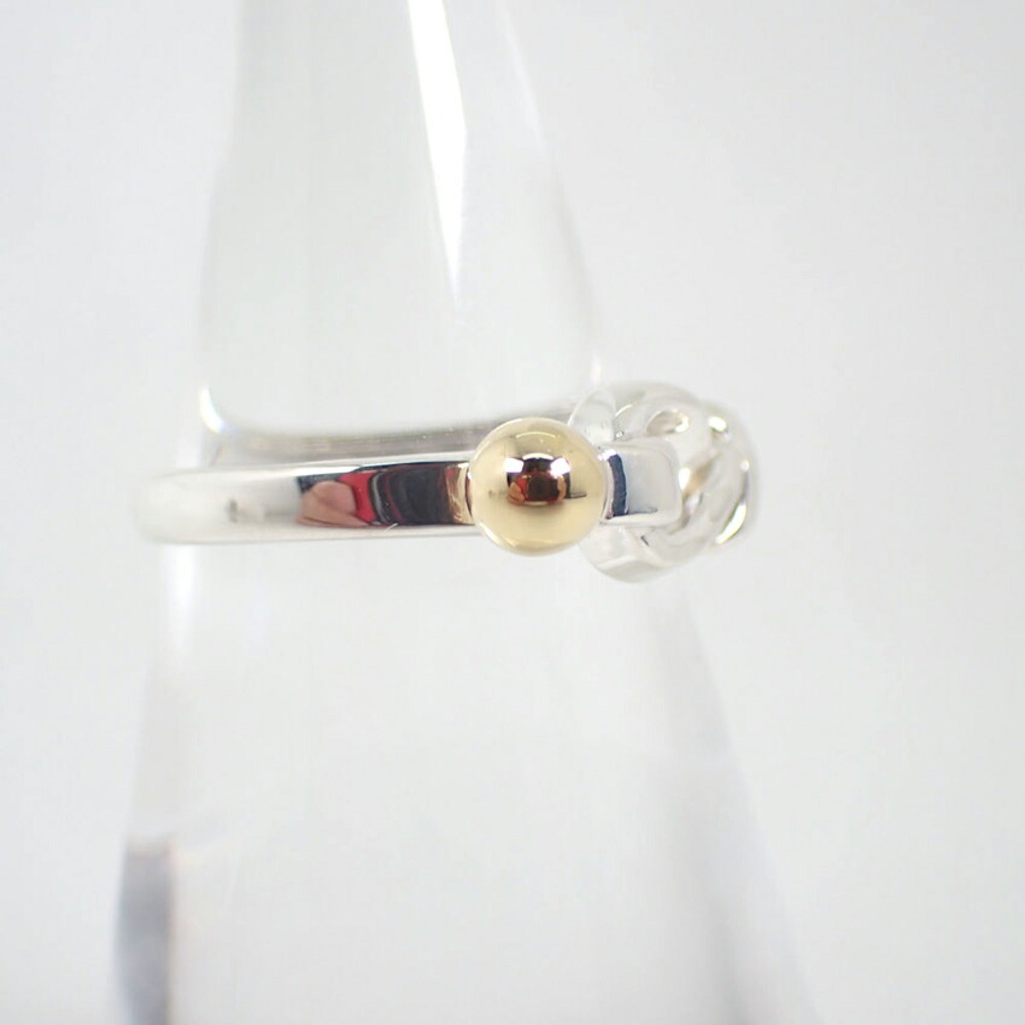 Tiffany Yellow Gold (18K) Sterling Silver 925 Band Ring (Pre-Owned)