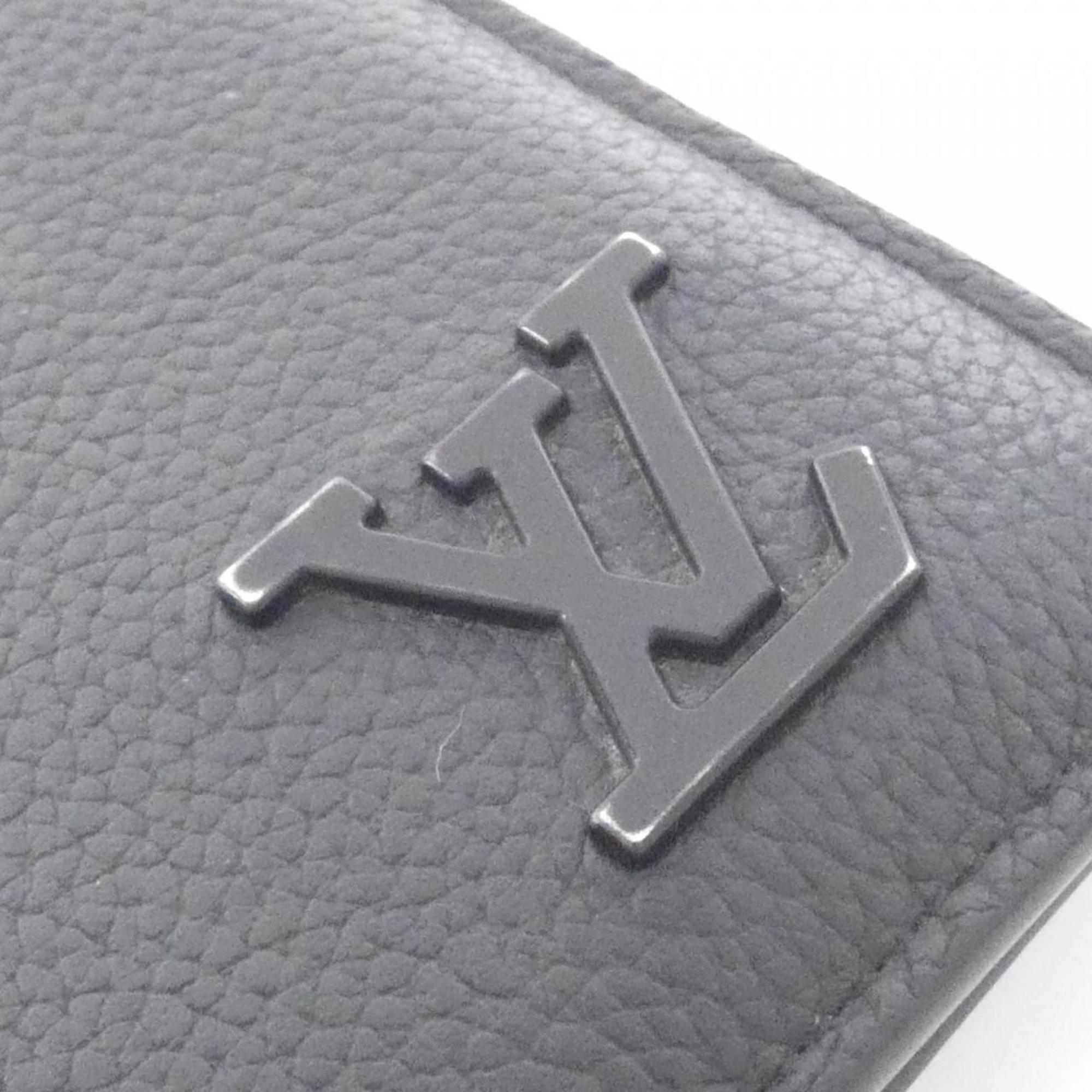 Louis Vuitton Black Leather Wallet (Bi-Fold) (Pre-Owned)