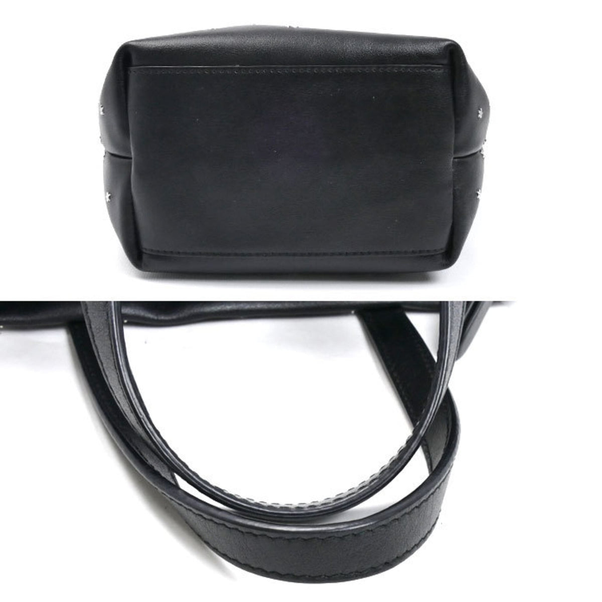 Jimmy Choo Black Leather Shoulder Bag (Pre-Owned)