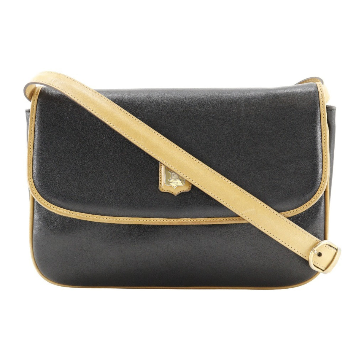 Celine Black Leather Shoulder Bag (Pre-Owned)