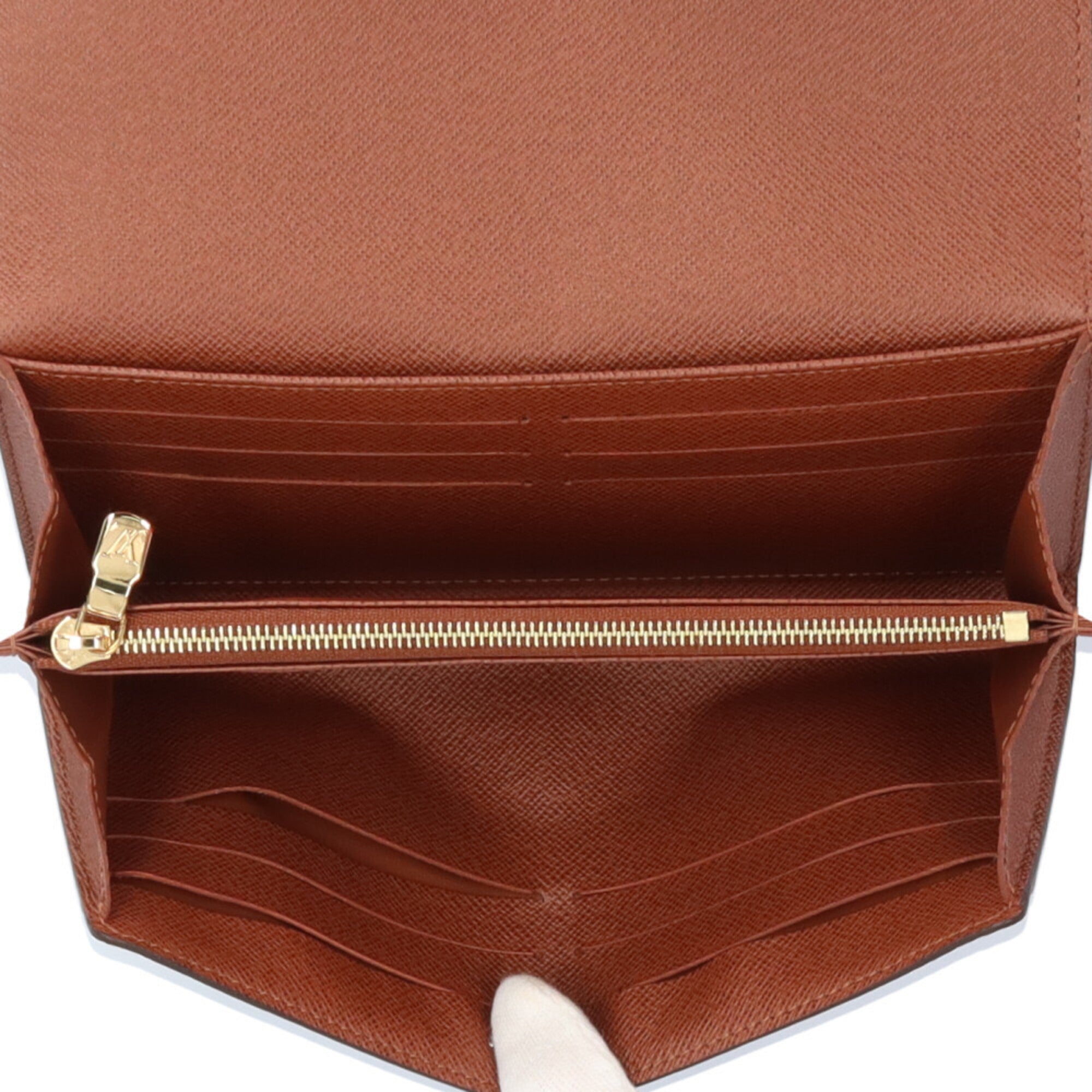 Louis Vuitton Monogram Brown Monogram Long Wallet (Bi-Fold) (Pre-Owned)