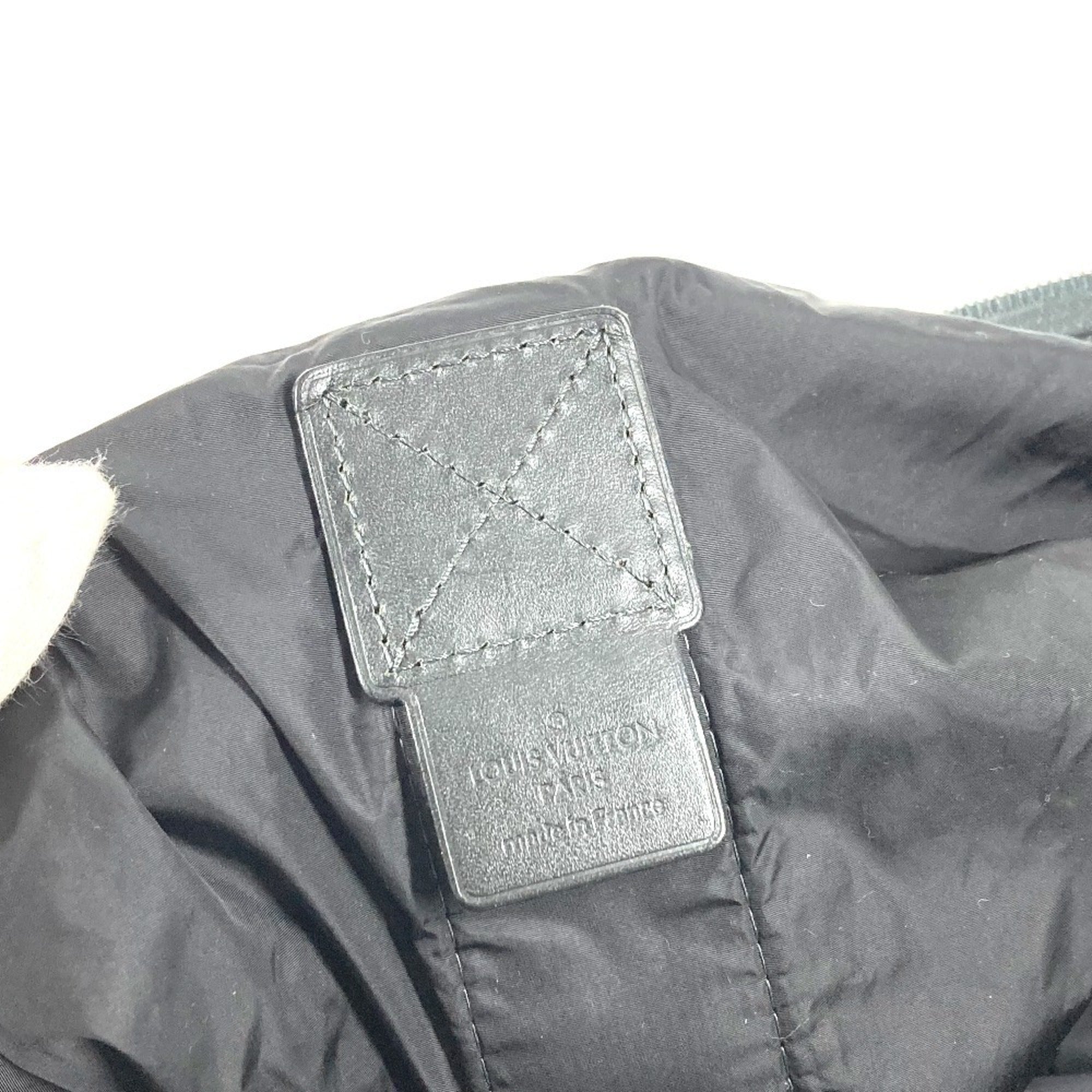 Louis Vuitton Black Nylon Leather Boston Bag (Pre-Owned)