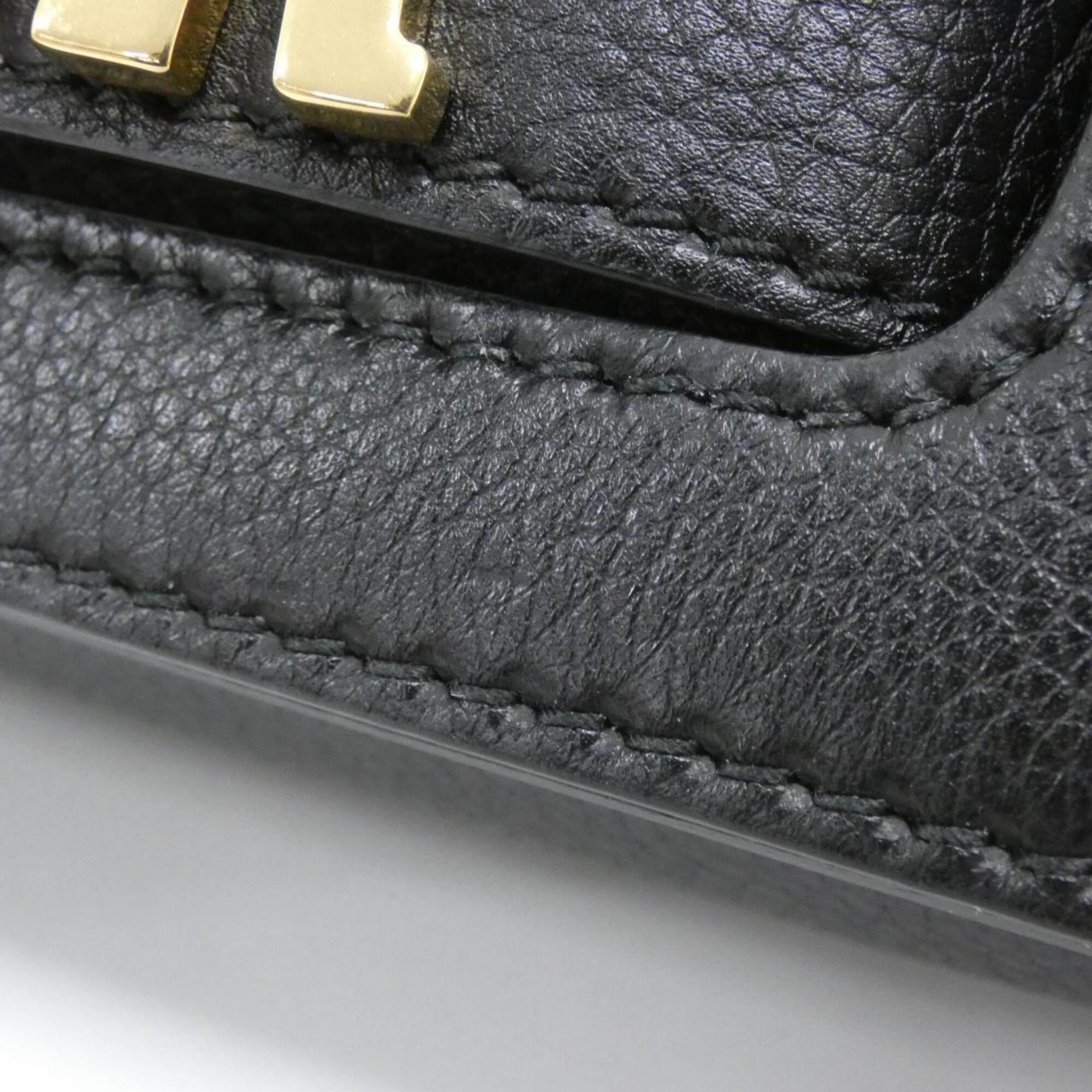 Christian Dior Black Leather Shoulder Bag (Pre-Owned)