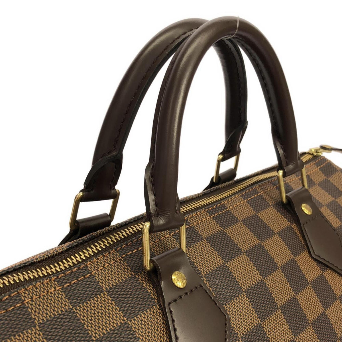 Louis Vuitton Damier Canvas Ebene Coated Canvas Boston Bag (Pre-Owned)
