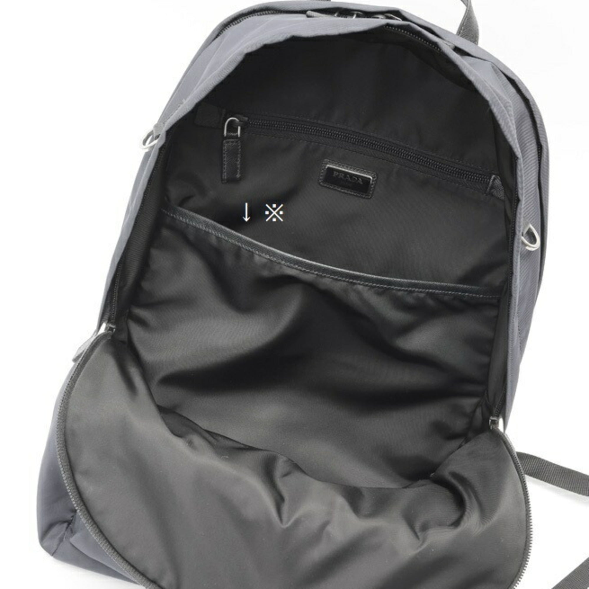 Prada Navy Nylon Backpack (Pre-Owned)