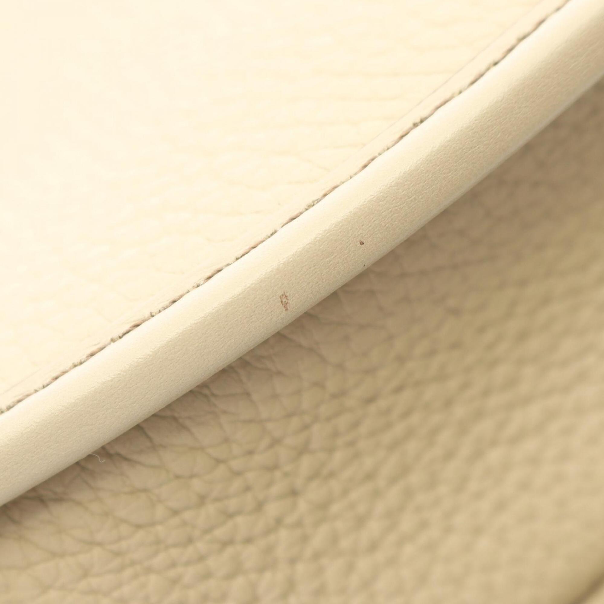 Christian Dior Beige Leather Handbag Shoulder Bag (Pre-Owned)