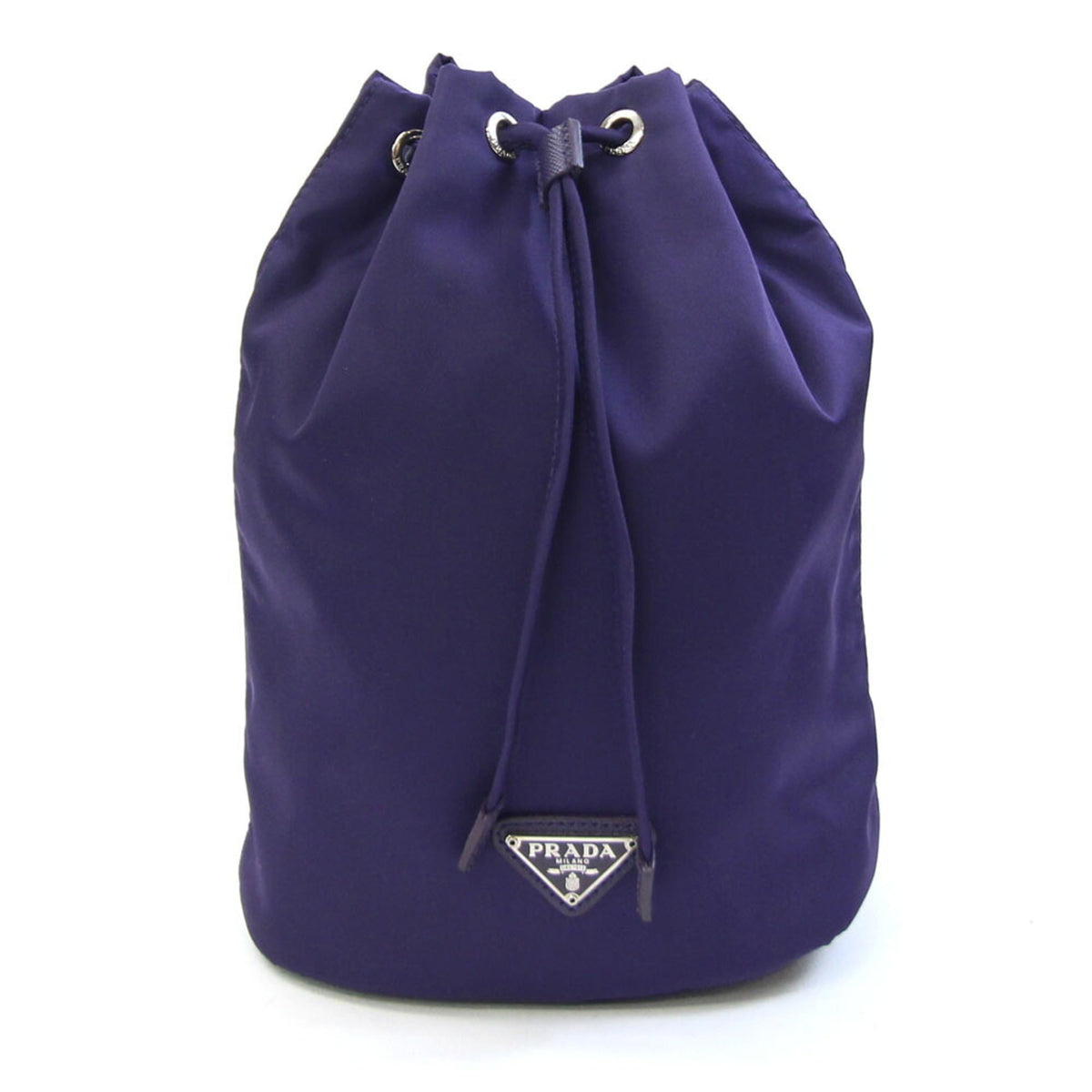 Prada Purple Nylon Leather Pouch (Pre-Owned)