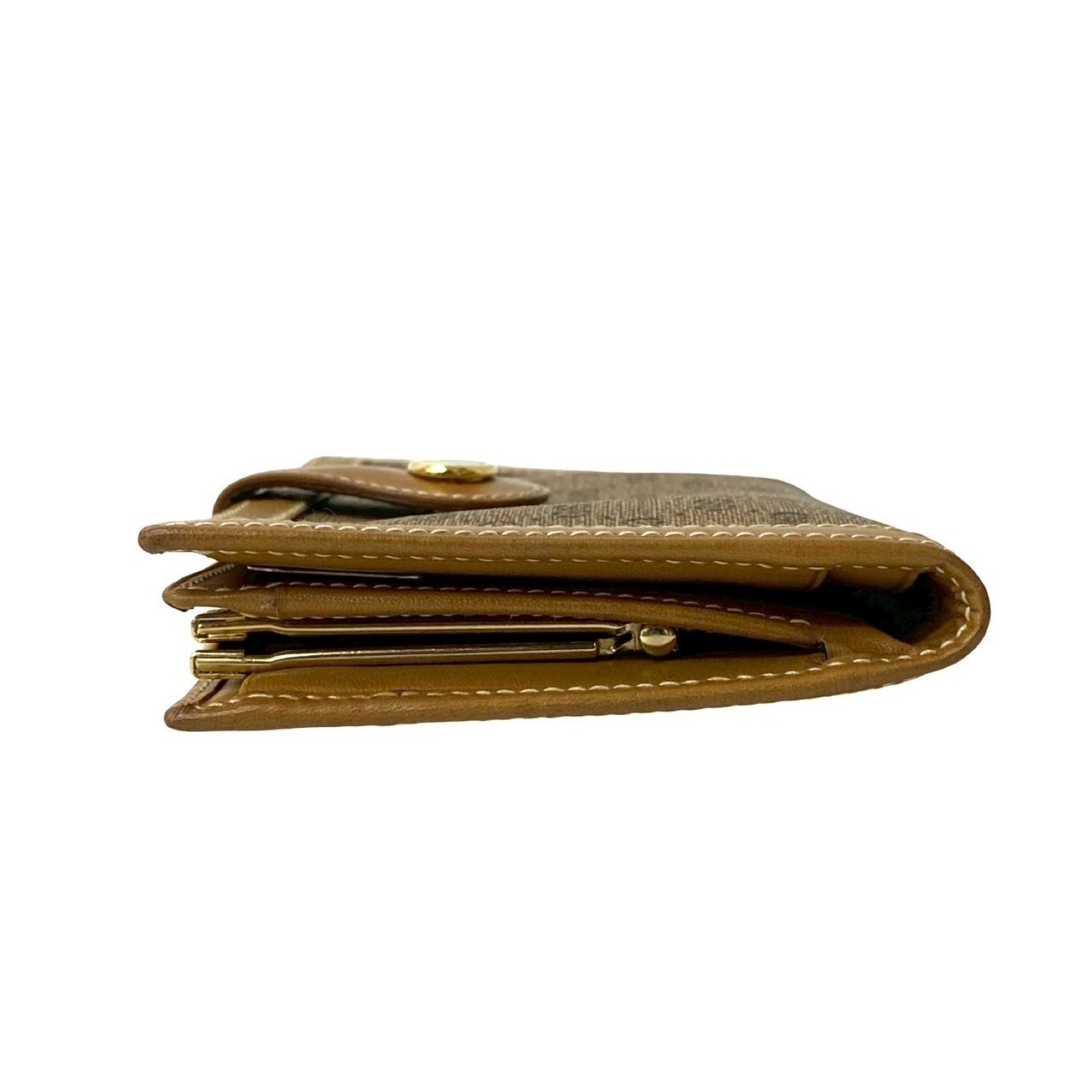 Gucci Brown Leather Pvc Wallet (Bi-Fold) (Pre-Owned)