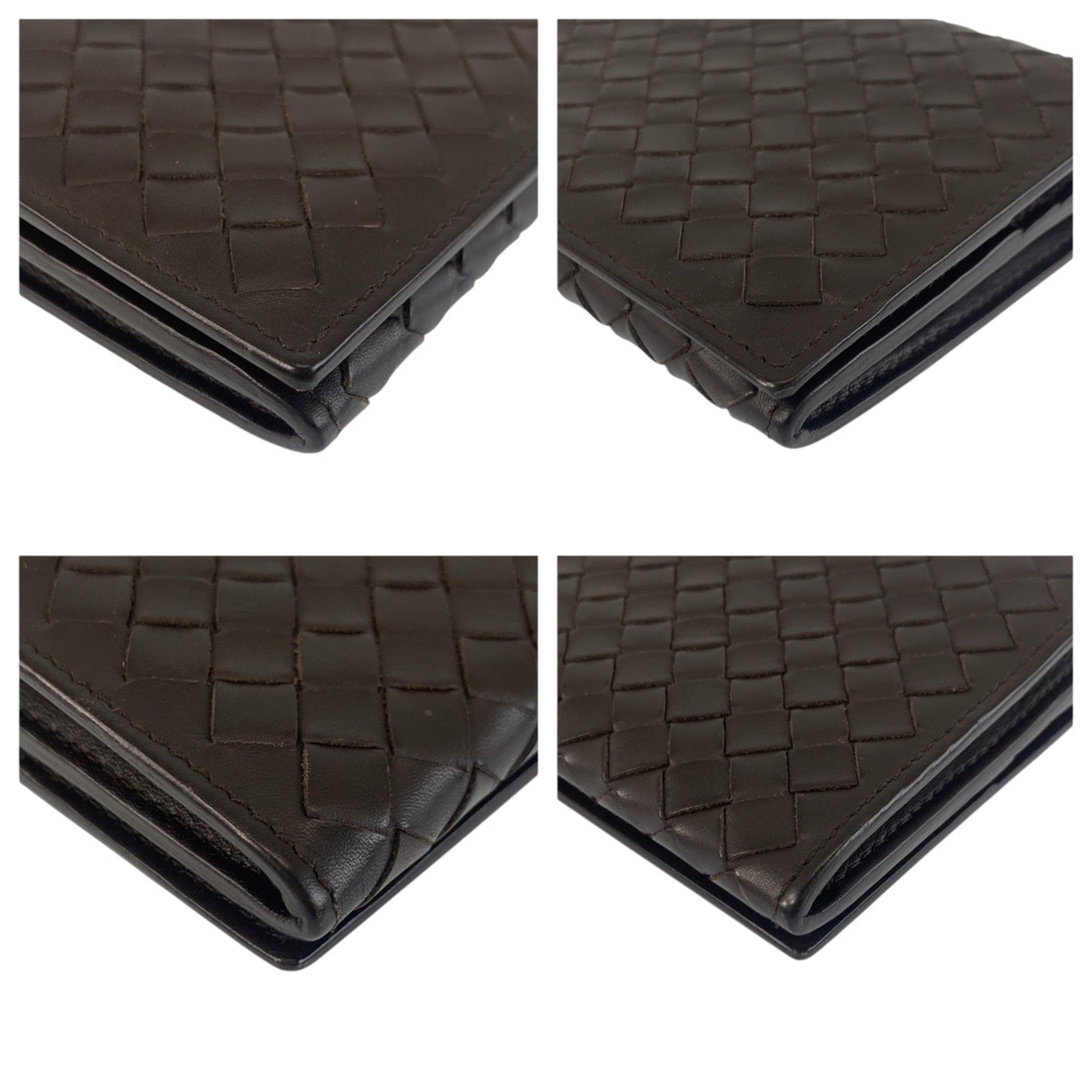Bottega Veneta Brown Leather Long Wallet (Bi-Fold) (Pre-Owned)
