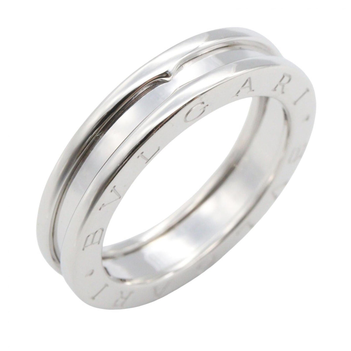 Bvlgari Silver White Gold (18K) Band Ring (Pre-Owned)