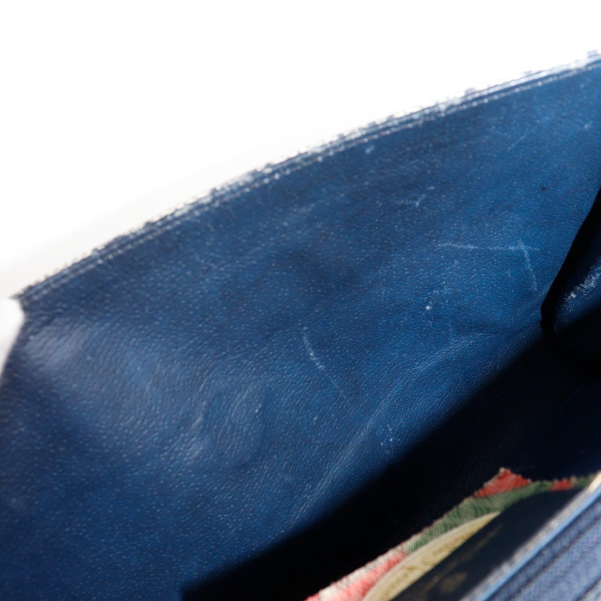 Gucci Gray Navy Gg Plus Shoulder Bag (Pre-Owned)