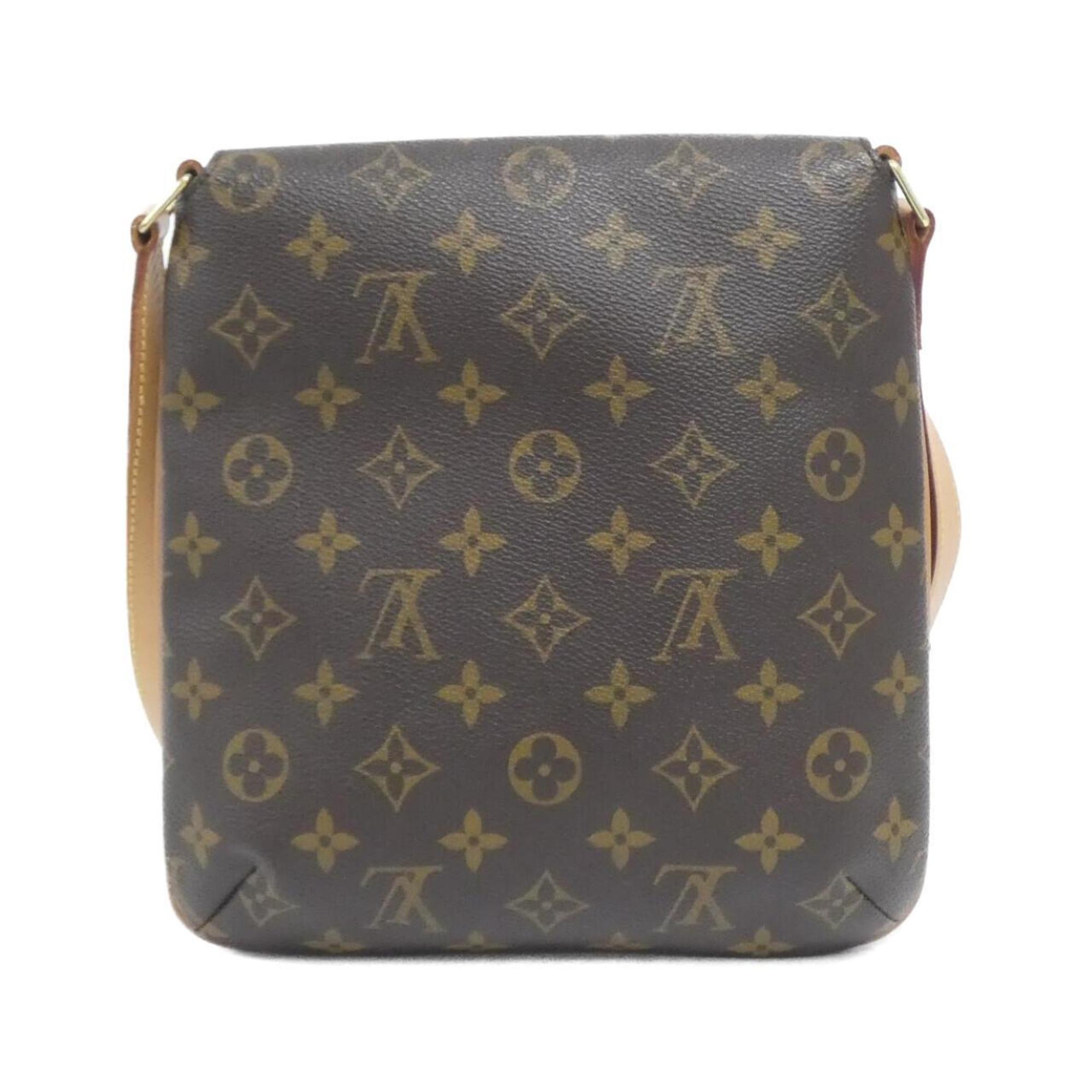 Louis Vuitton Monogram Marron Coated Canvas Shoulder Bag (Pre-Owned)
