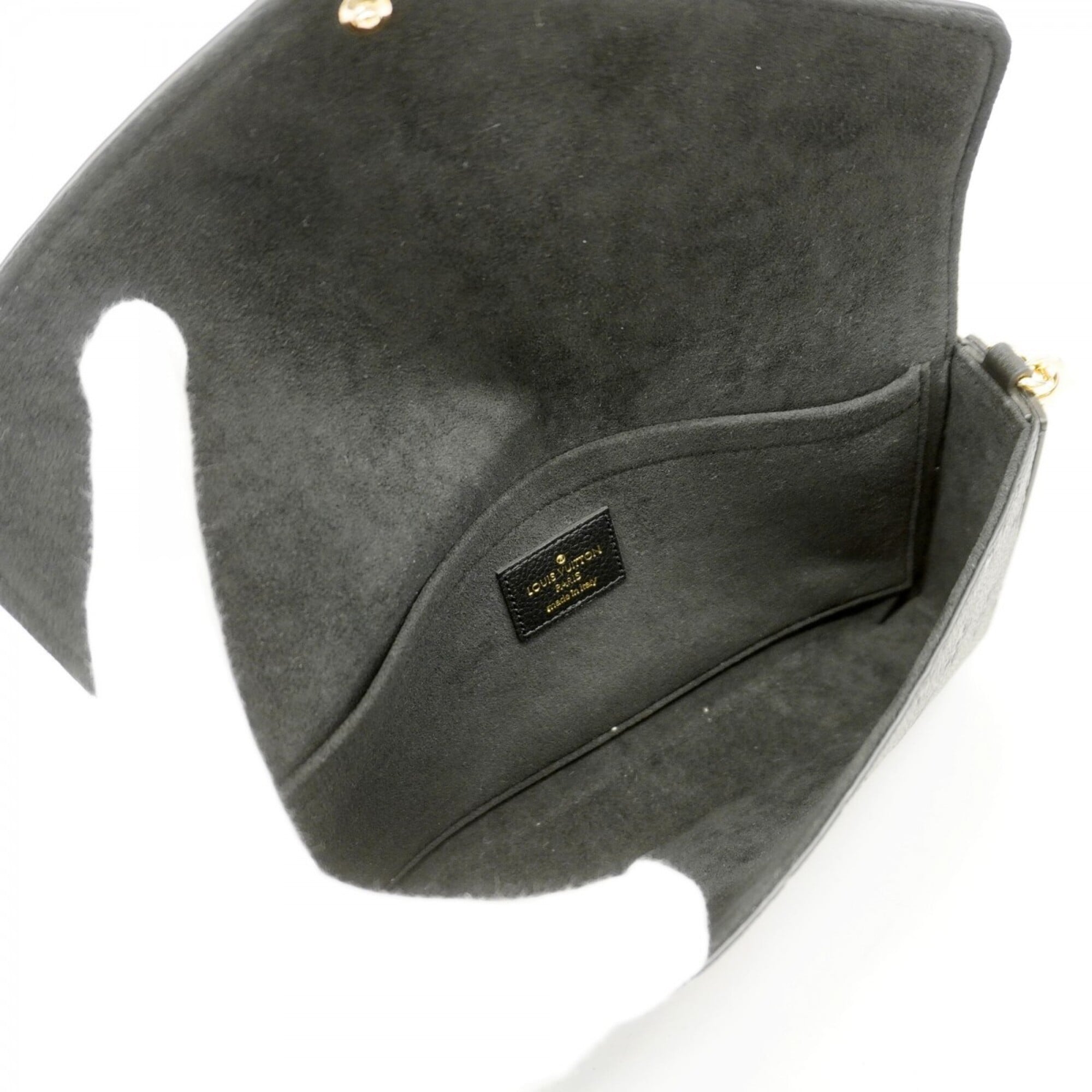 Louis Vuitton Noir Chain/Shoulder Wallet (Pre-Owned)