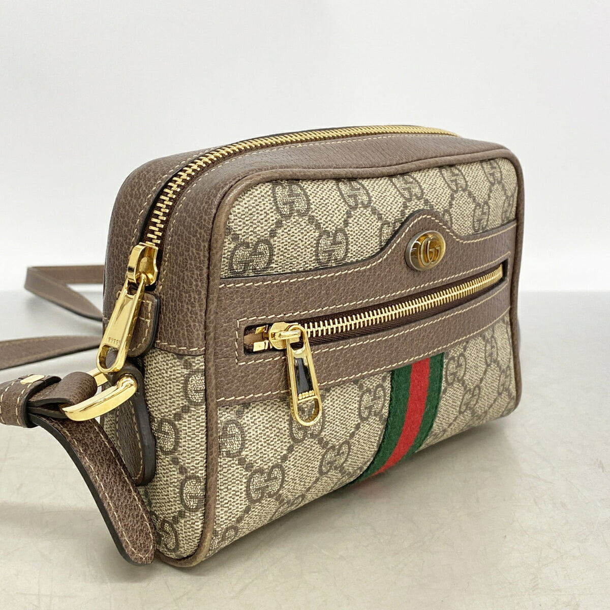 Gucci Brown Pvc Shoulder Bag (Pre-Owned)