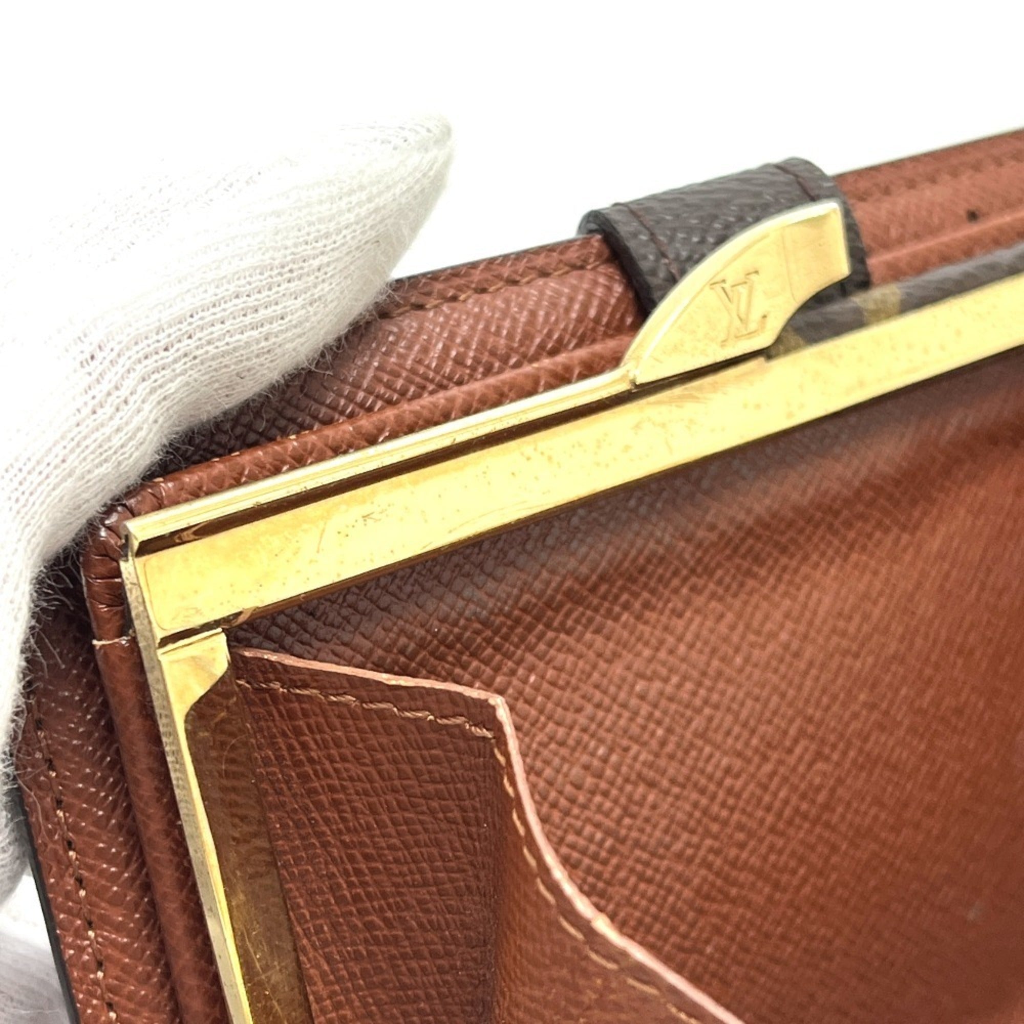 Louis Vuitton Brown Monogram Canvas Wallet (Bi-Fold) (Pre-Owned)