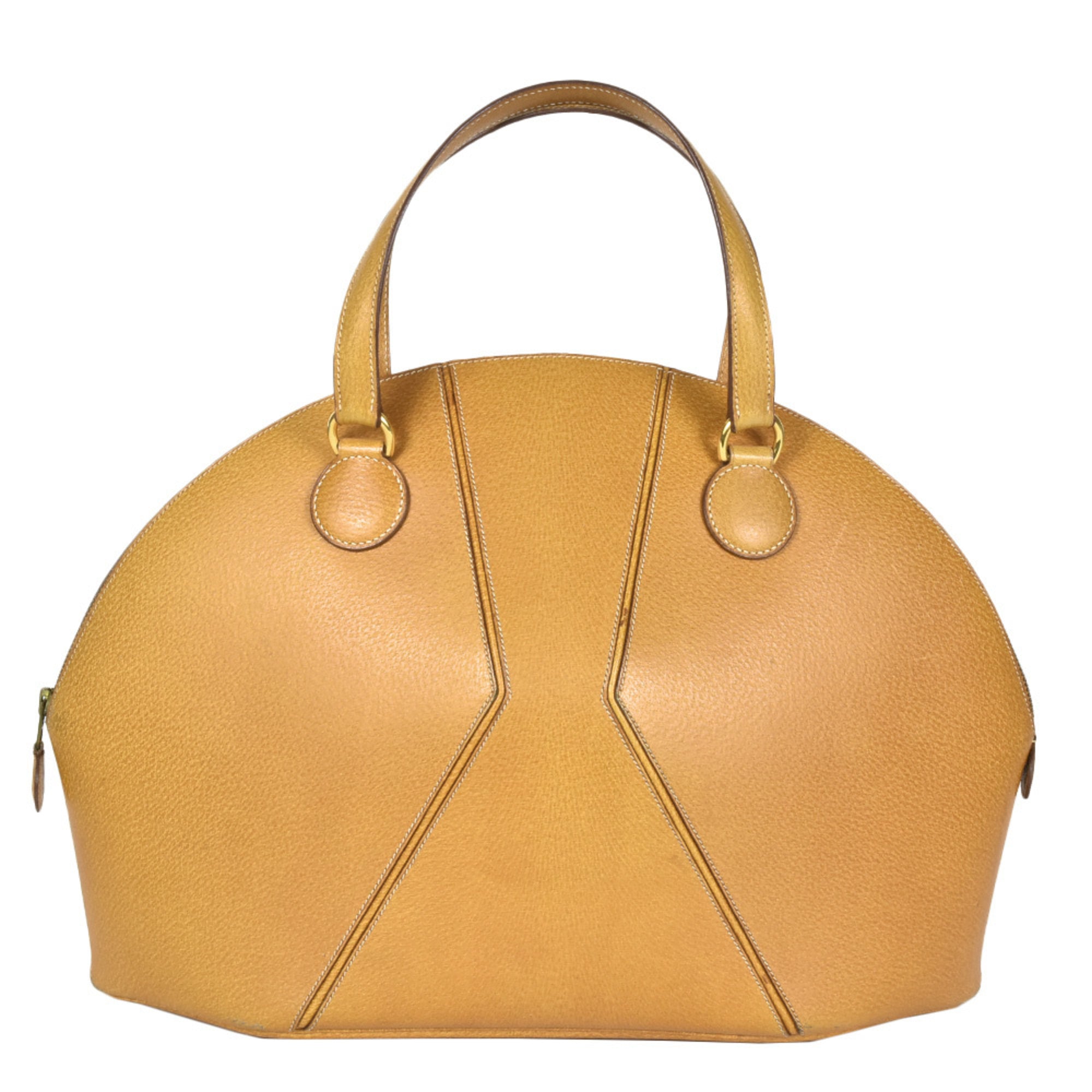Hermes Natural Leather Handbag (Pre-Owned)