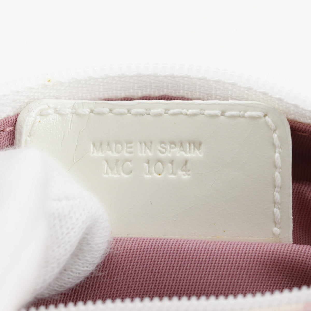 Christian Dior Trotter Pink Nylon Canvas Pouch (Pre-Owned)