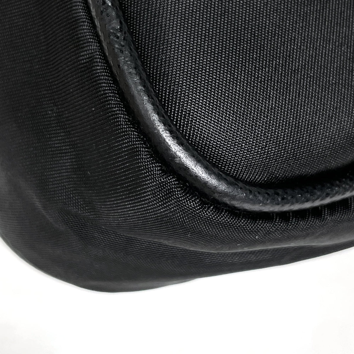 Prada Black Nylon Leather Shoulder Bag (Pre-Owned)