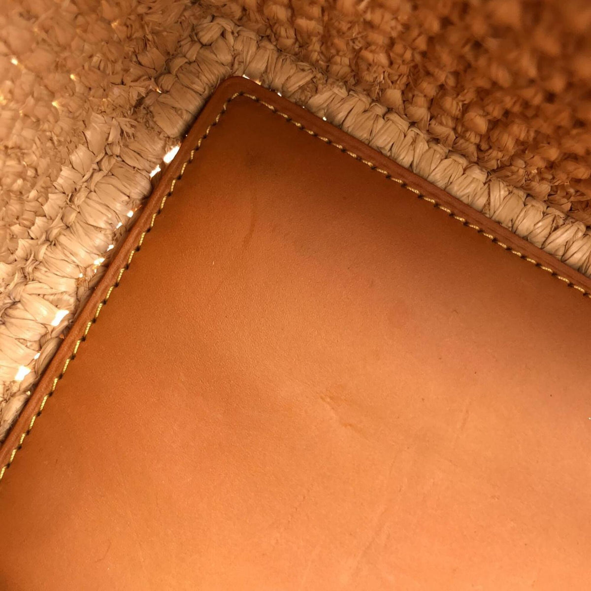 Louis Vuitton Beige Natural Raffia Handbag (Pre-Owned)