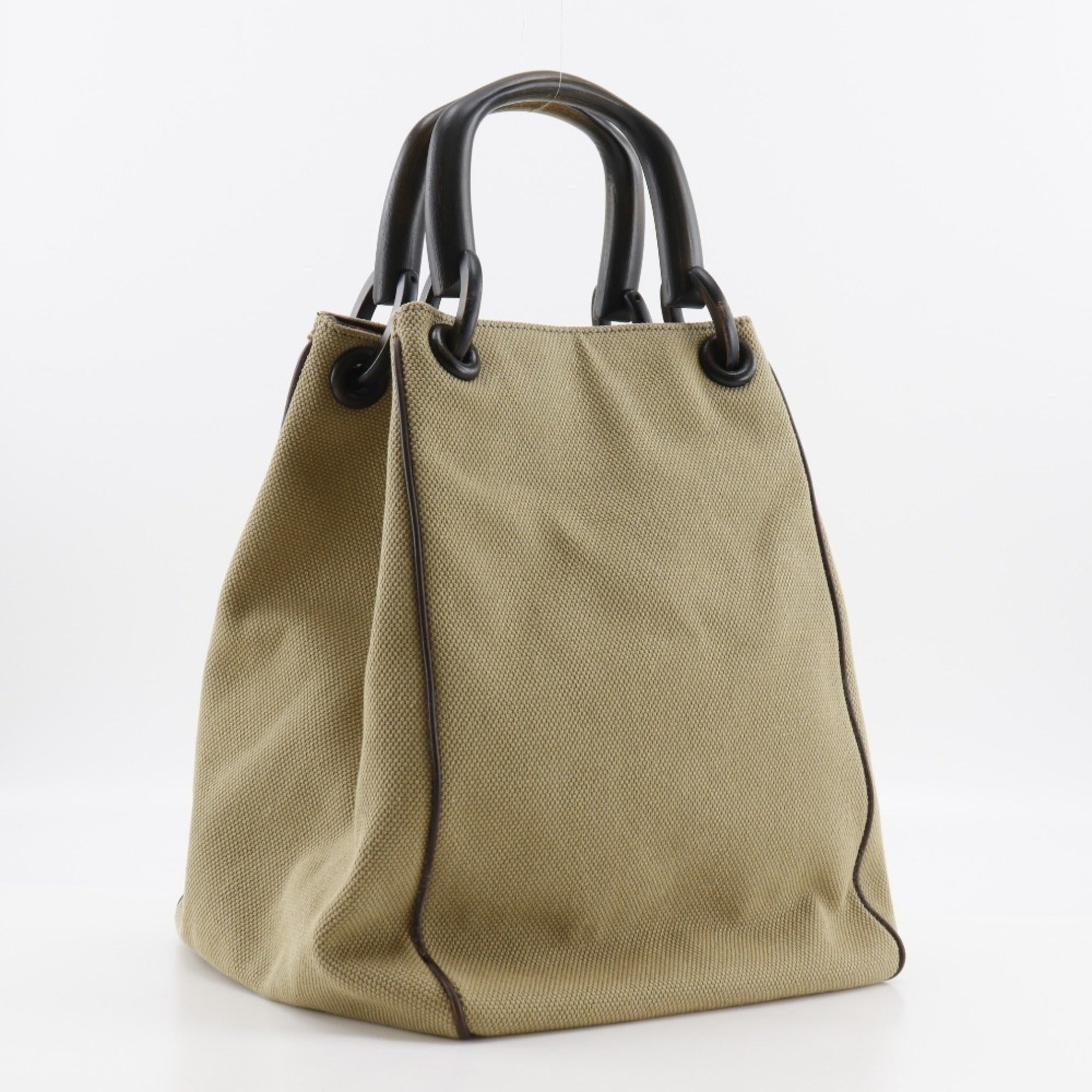 Gucci Beige Canvas Handbag (Pre-Owned)