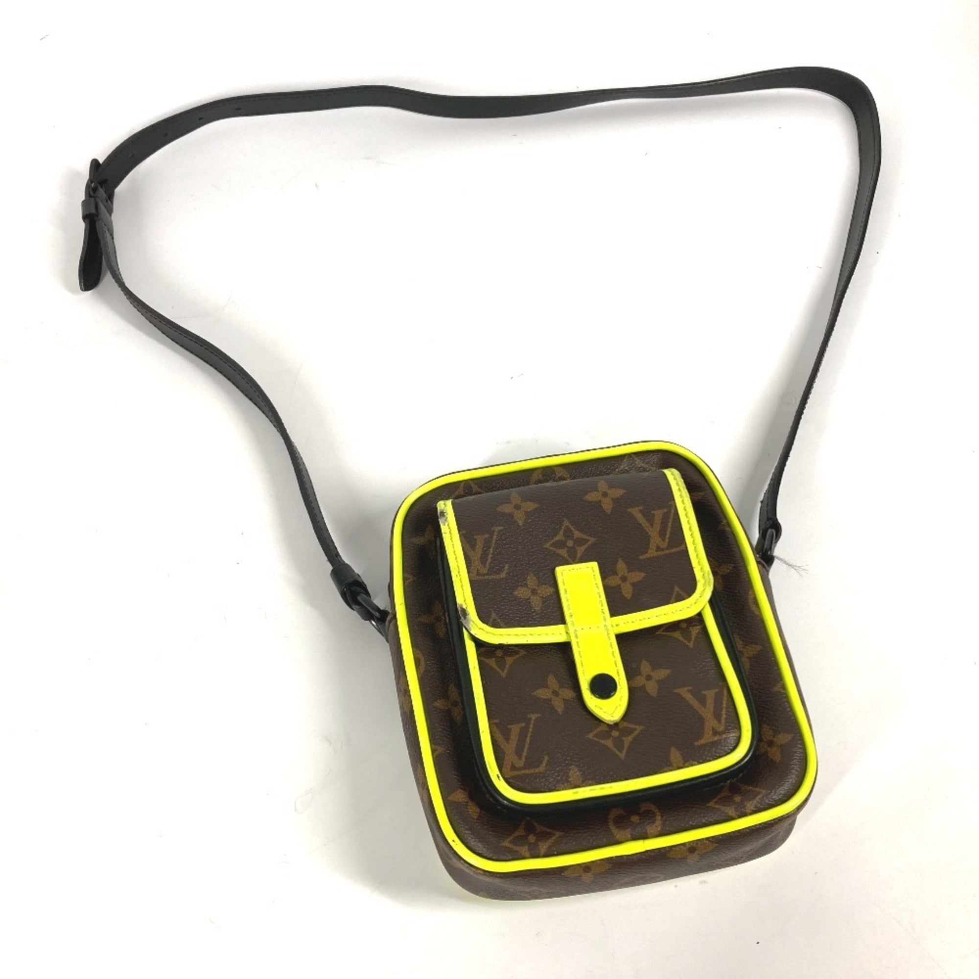 Louis Vuitton Brown Yellow Monogram Pochette Shoulder Bag (Pre-Owned)