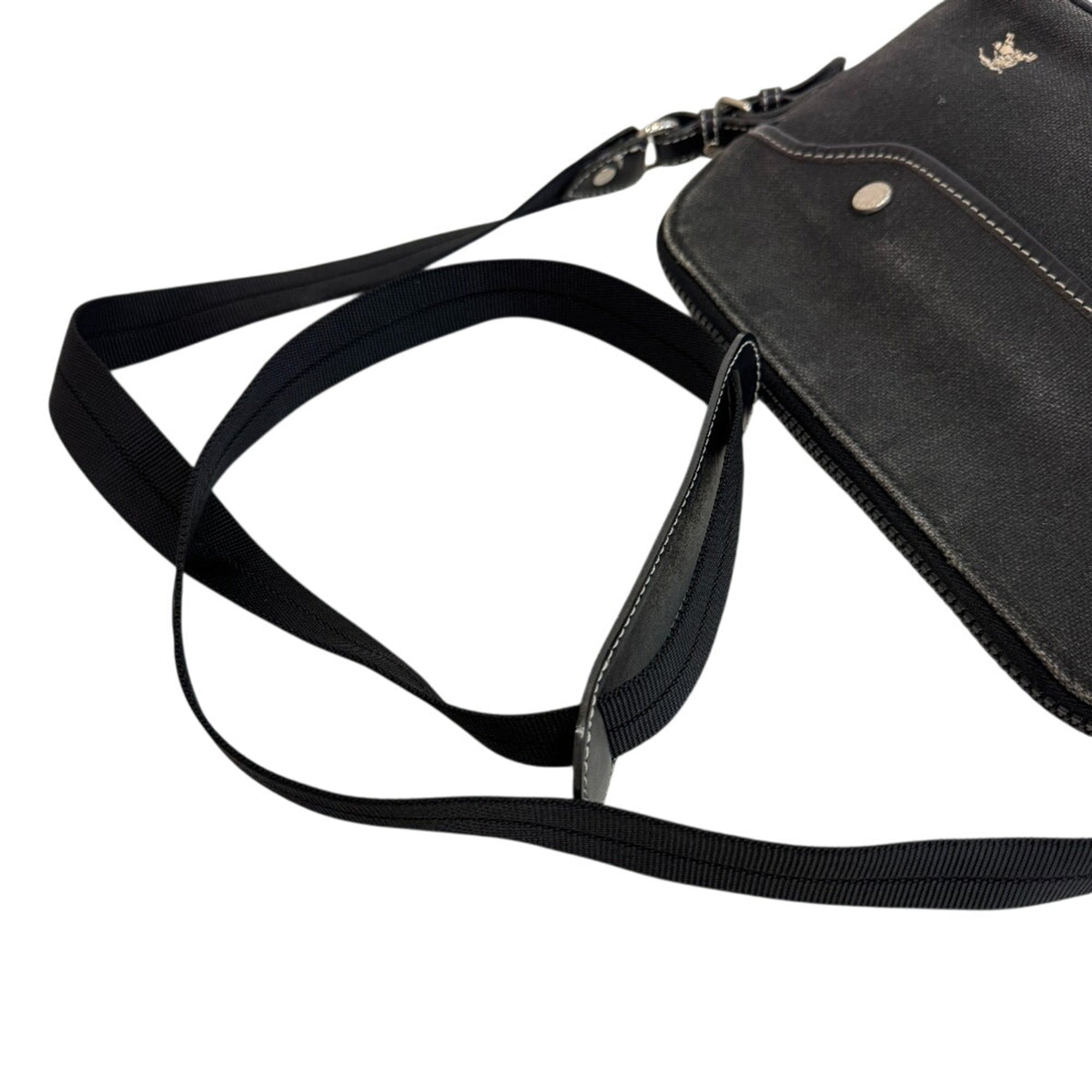 Burberry Black Canvas Shoulder Bag (Pre-Owned)
