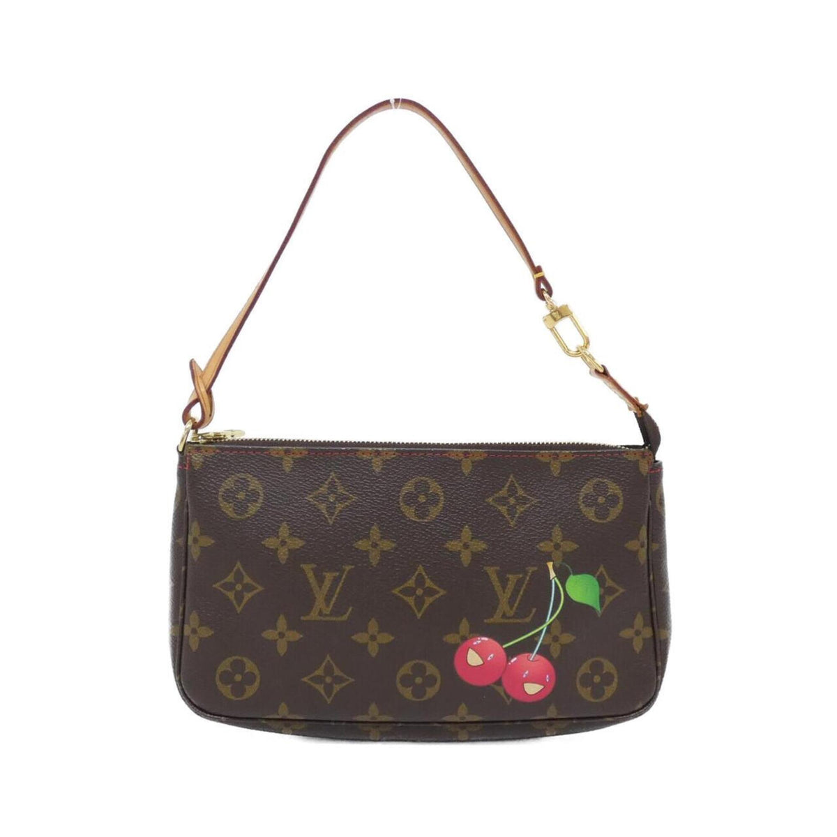 Louis Vuitton Monogram Cherry Marron Monogram Cherry Monogram Pochette Pouch (Pre-Owned)
