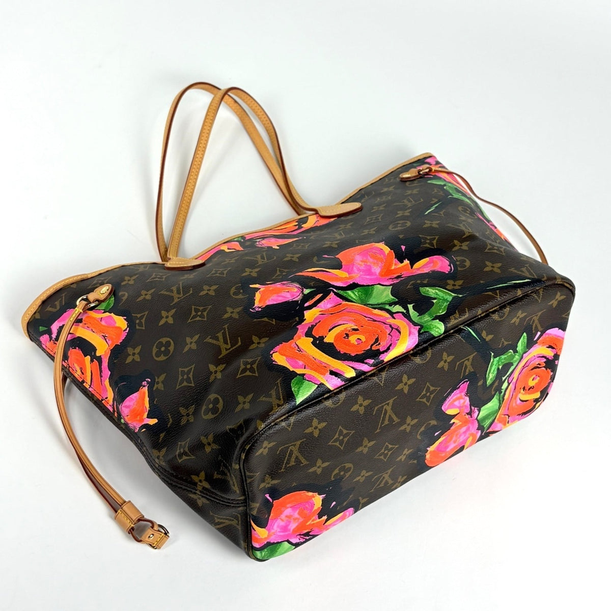 Louis Vuitton Brown Monogram Rose Shoulder Bag Tote Bag (Pre-Owned)
