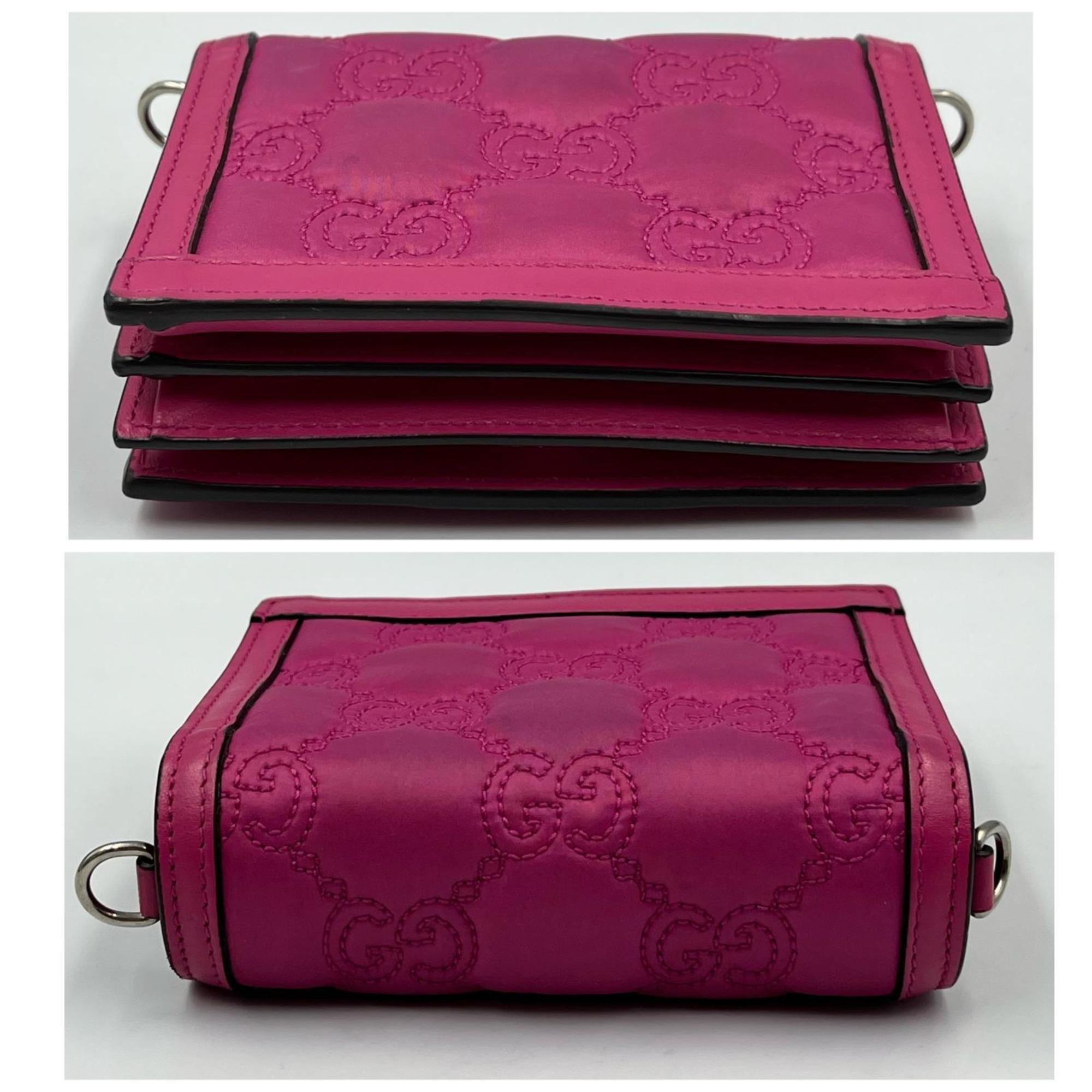 Gucci Pink Quilting Shoulder Bag (Pre-Owned)