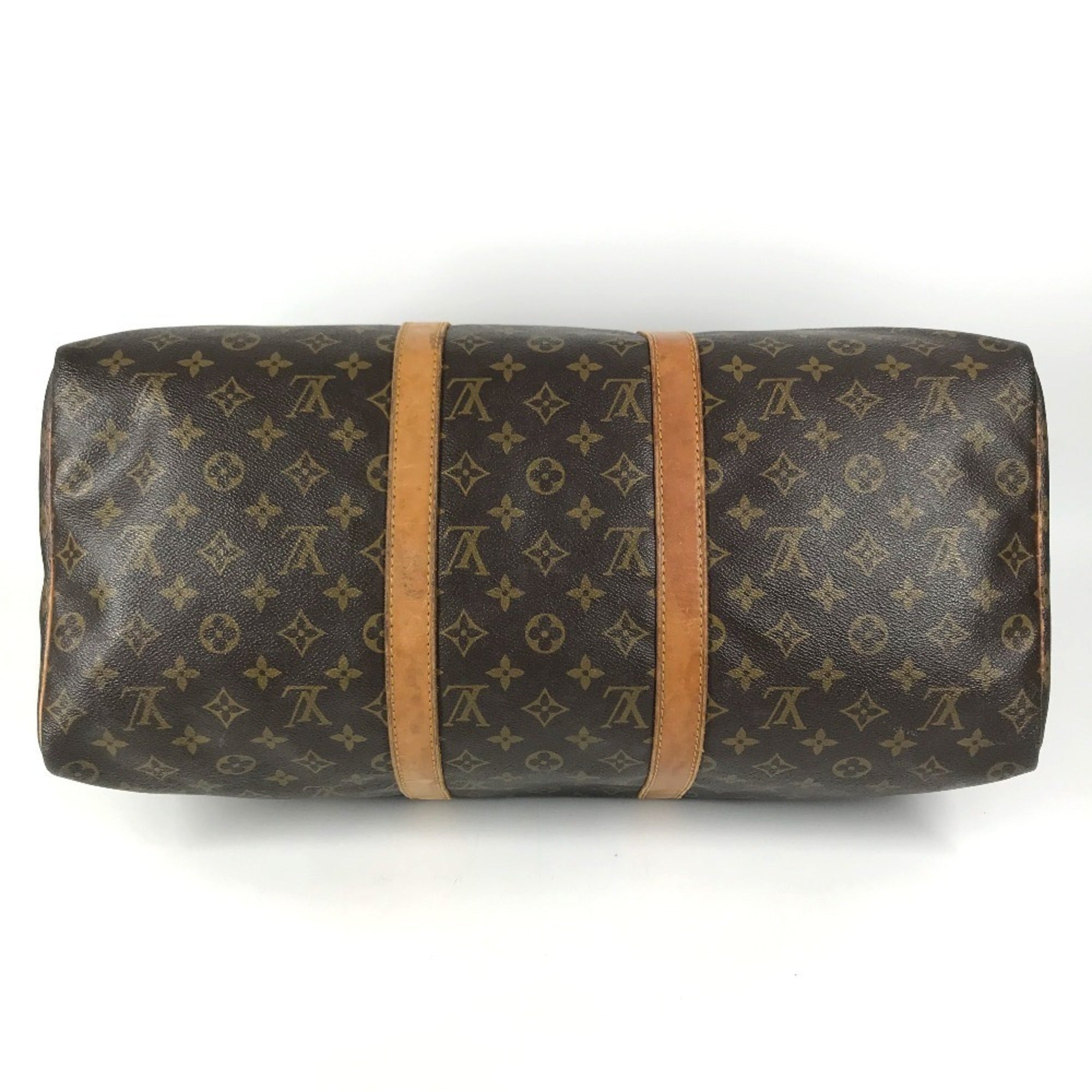 Louis Vuitton Brown Galle Monogram Monogram Boston Bag Handbag (Pre-Owned)