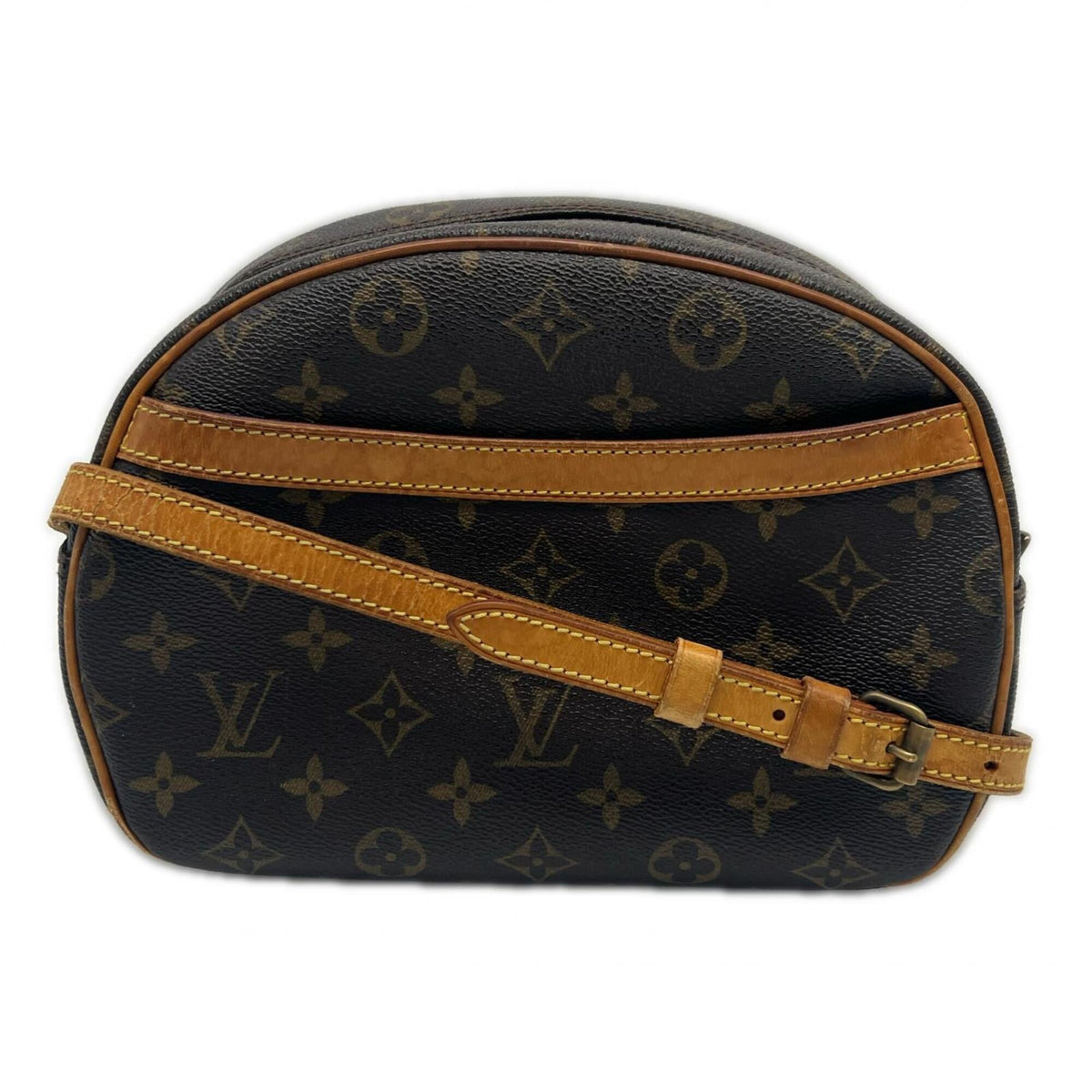 Louis Vuitton Brown Coated Canvas Leather Shoulder Bag (Pre-Owned)