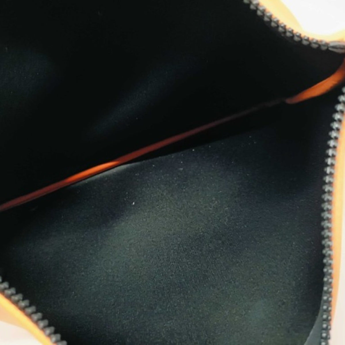 Hermes Orange Canvas Pouch (Pre-Owned)