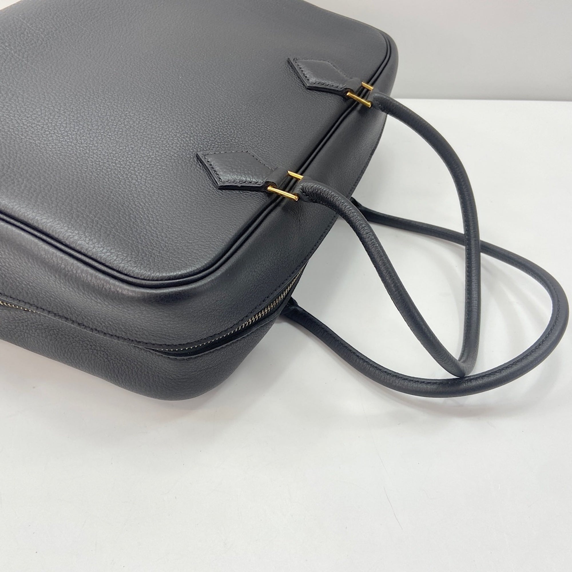 Hermes Plume Black Handbag (Pre-Owned)