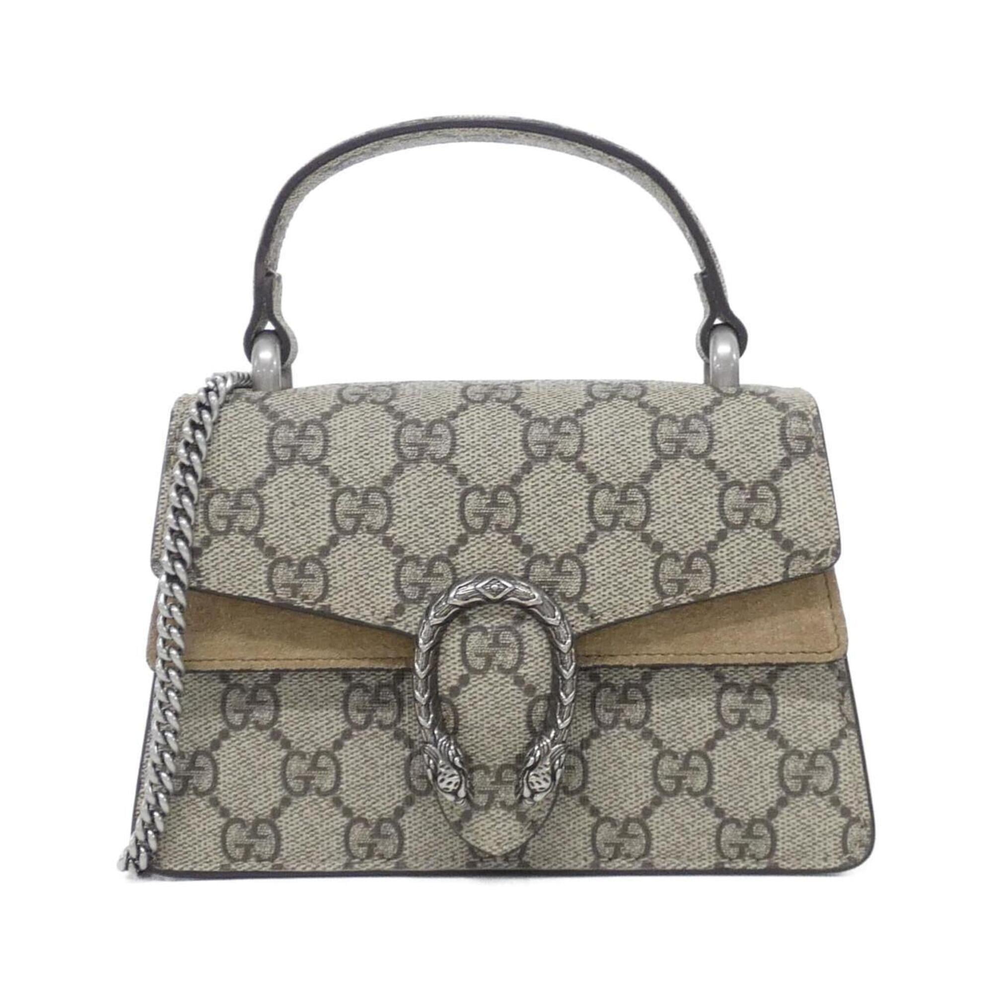Gucci Beige Gg Supreme Handbag (Pre-Owned)