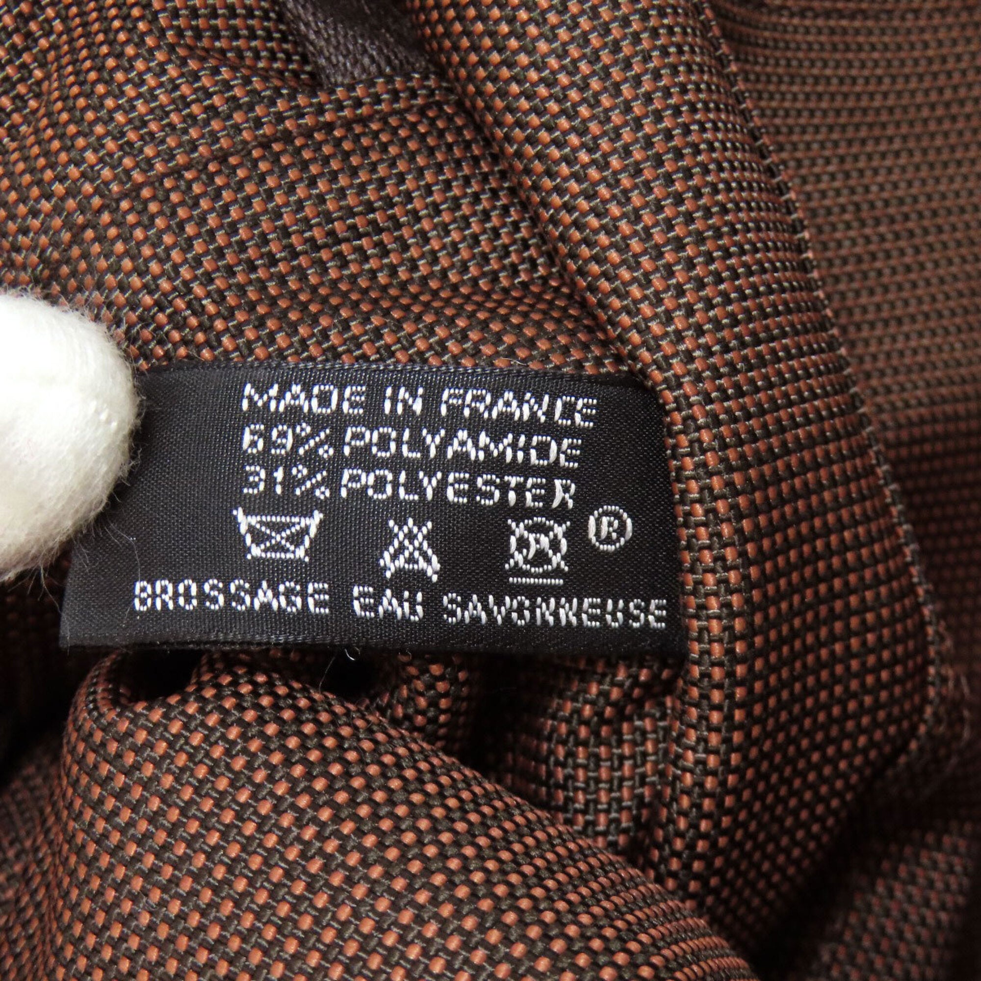 Hermes Brown Canvas Backpack (Pre-Owned)
