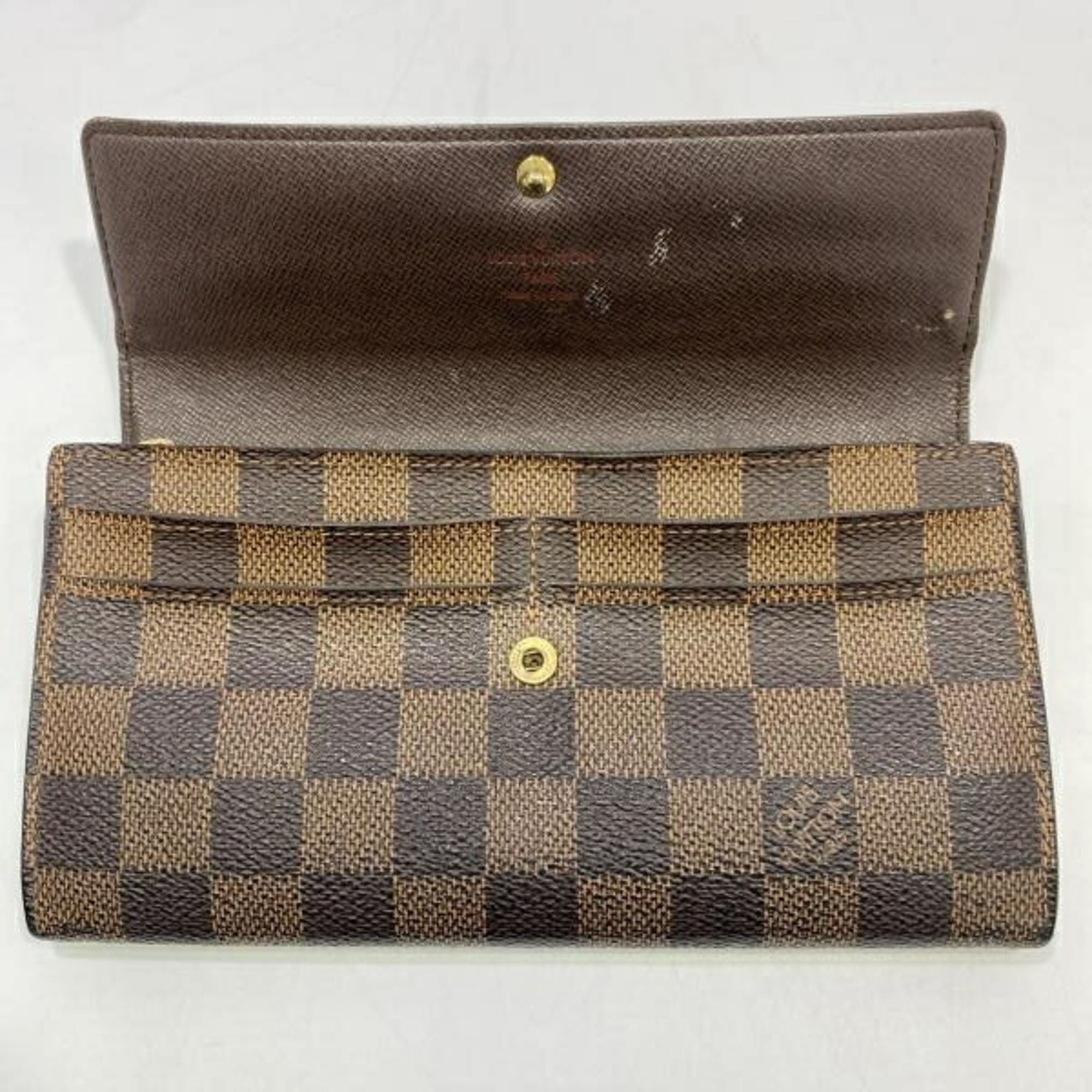 Louis Vuitton Damier Blue Brown Damier Canvas Bill Wallet (Bi-Fold) (Pre-Owned)
