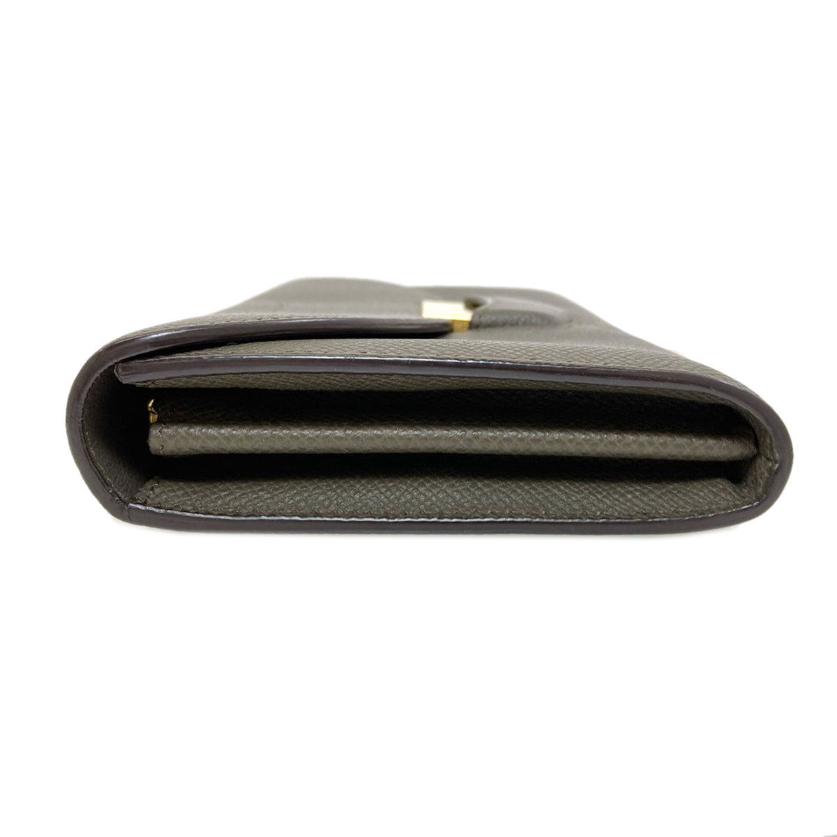 Celine Gray Leather Long Wallet (Bi-Fold) (Pre-Owned)